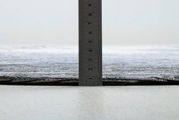 Teppich Keitum 032, Sansibar, rund, Höhe: 3 mm, Flachgewebe, modernes Design, Motiv Brandung & Wellen