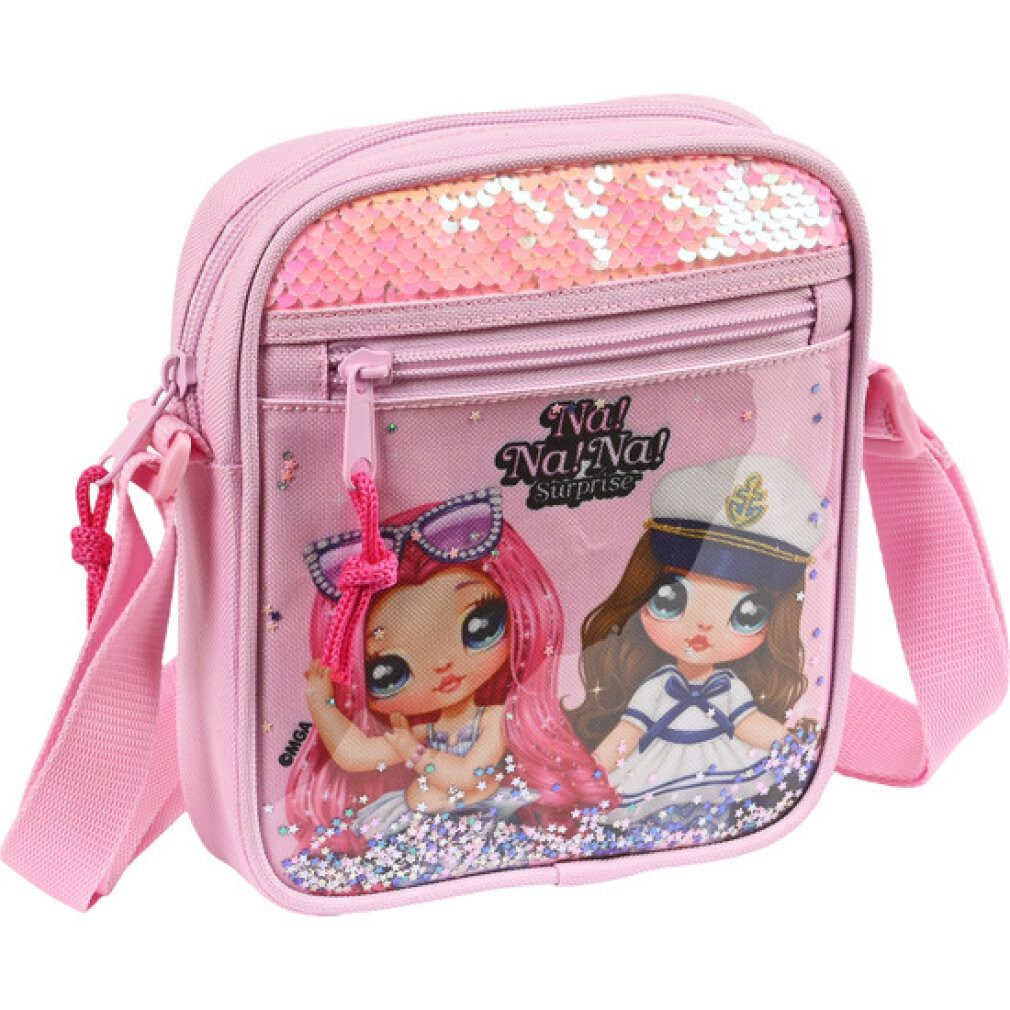 safta Umhängetasche Umhängetasche Na!Na!Na! Surprise Sparkles Rosa (16 x 18 x 4 cm)
