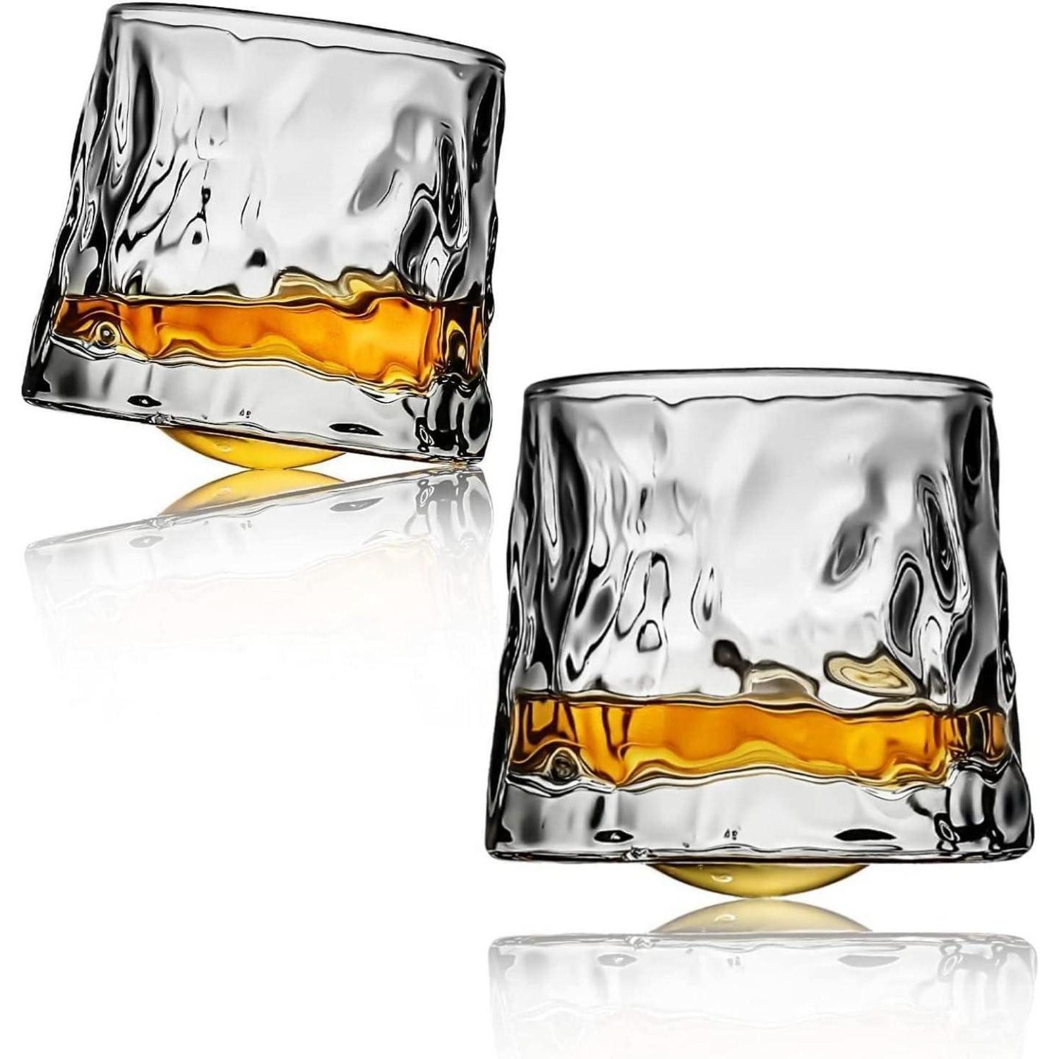 LuxusKollektion Whiskyglas Whiskygläser 2er 160ml Kristall Scotch Bourbon Geschenk 2 Welle