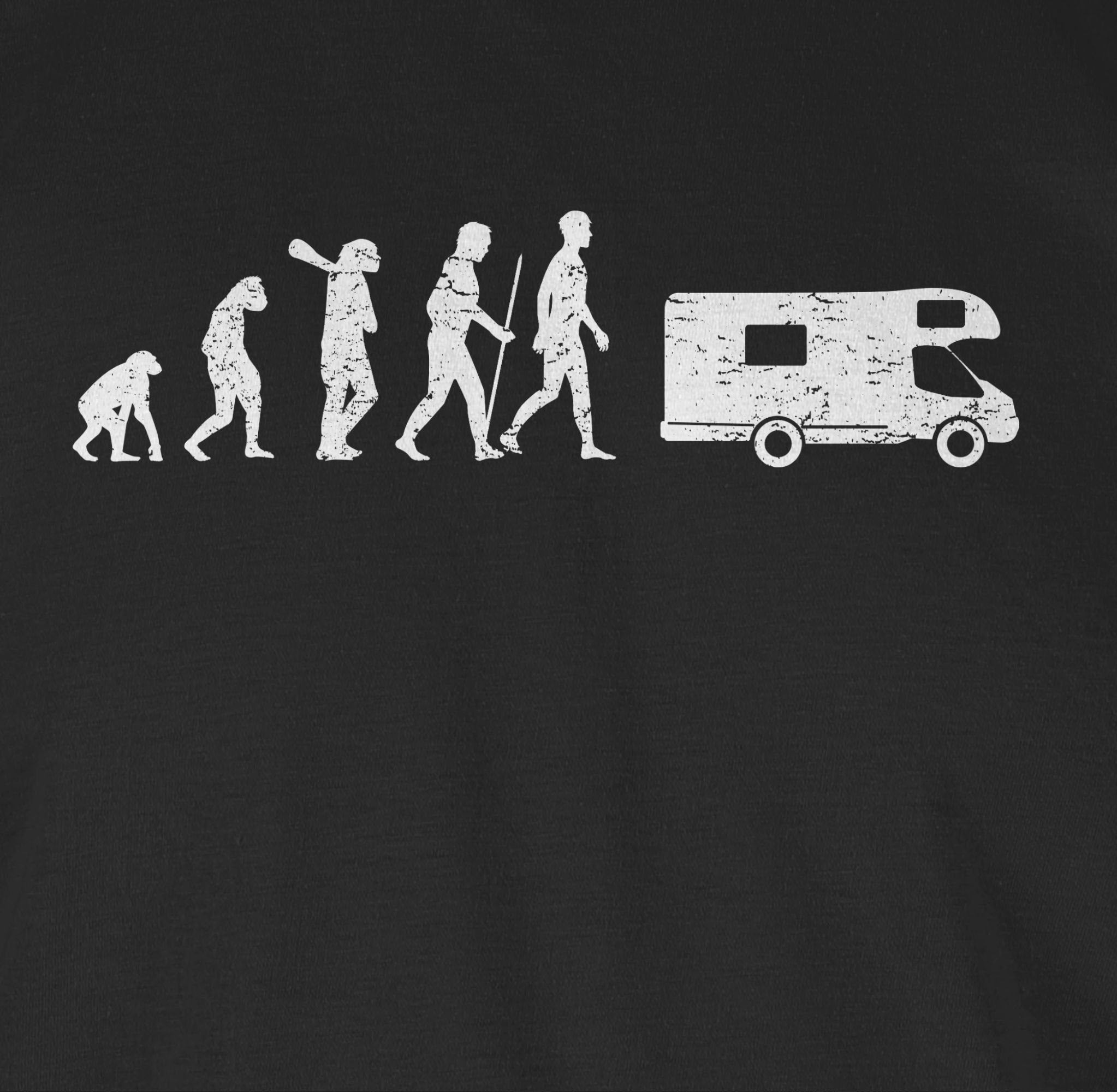 Shirtracer T-Shirt Camper Outfit weiß 1 Evolution Evolution Schwarz
