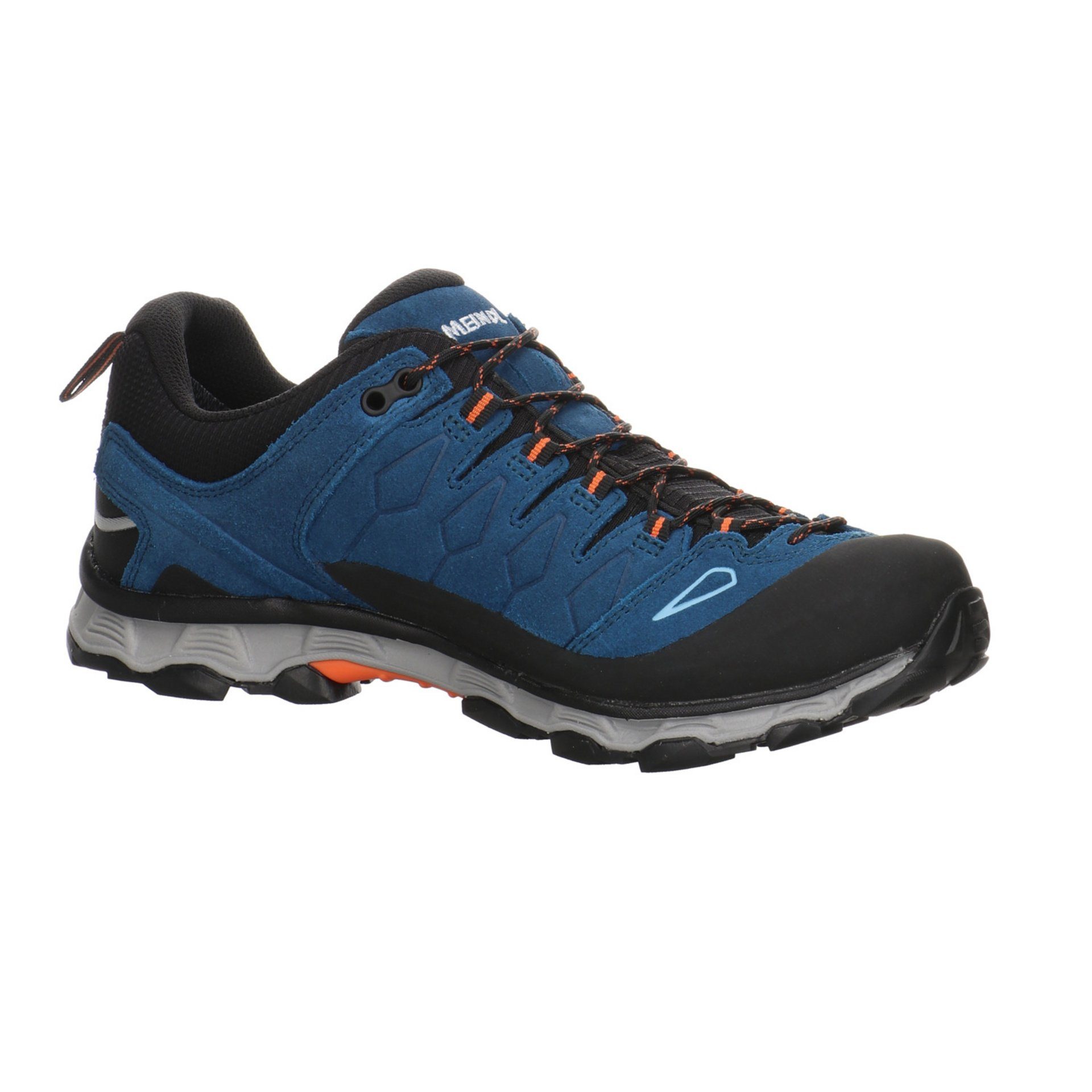 Meindl Herren Outdoor Schuhe Lite Outdoorschuh Outdoorschuh Trail Leder-/Textilkombination GTX blau/orange