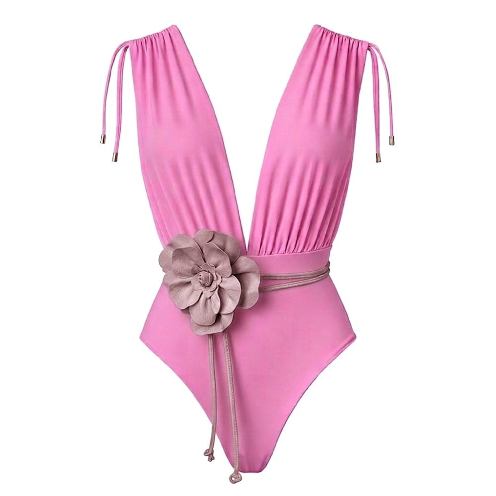 Badeanzug CAYMAN FLORAL 01 Rose Belt Edition