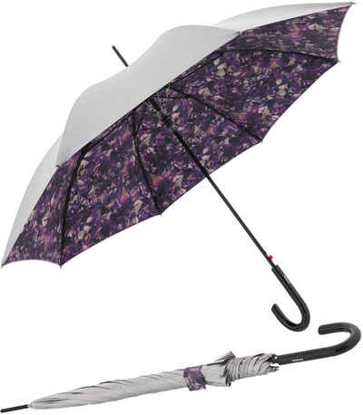 Knirps® Langregenschirm großer, leichter Schirm für Damen mit Automatik, mit UV- und Hitzeschutz - Feel purple