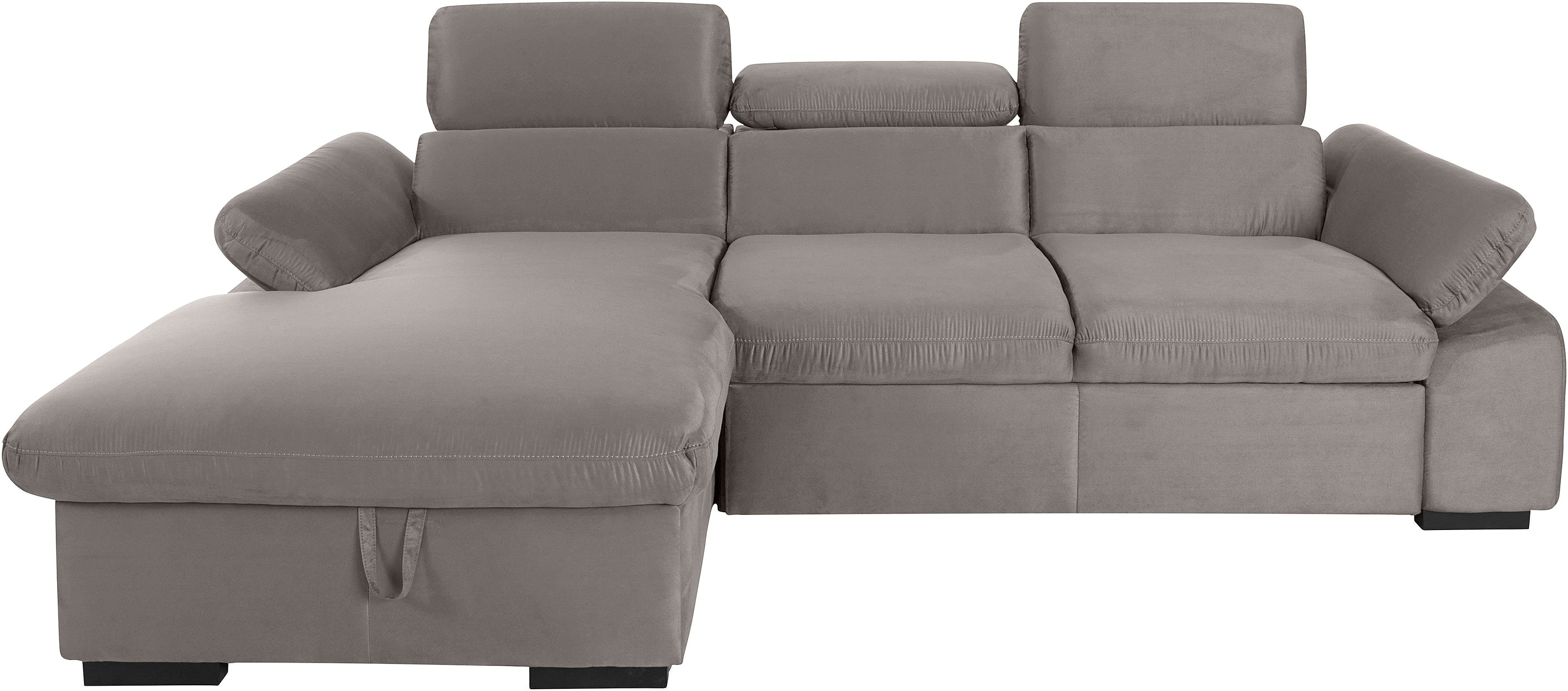 COTTA Ecksofa "Lola L-Form mit Kopfteilfunktion & Hocker", (Set, mit Hocker günstig online kaufen