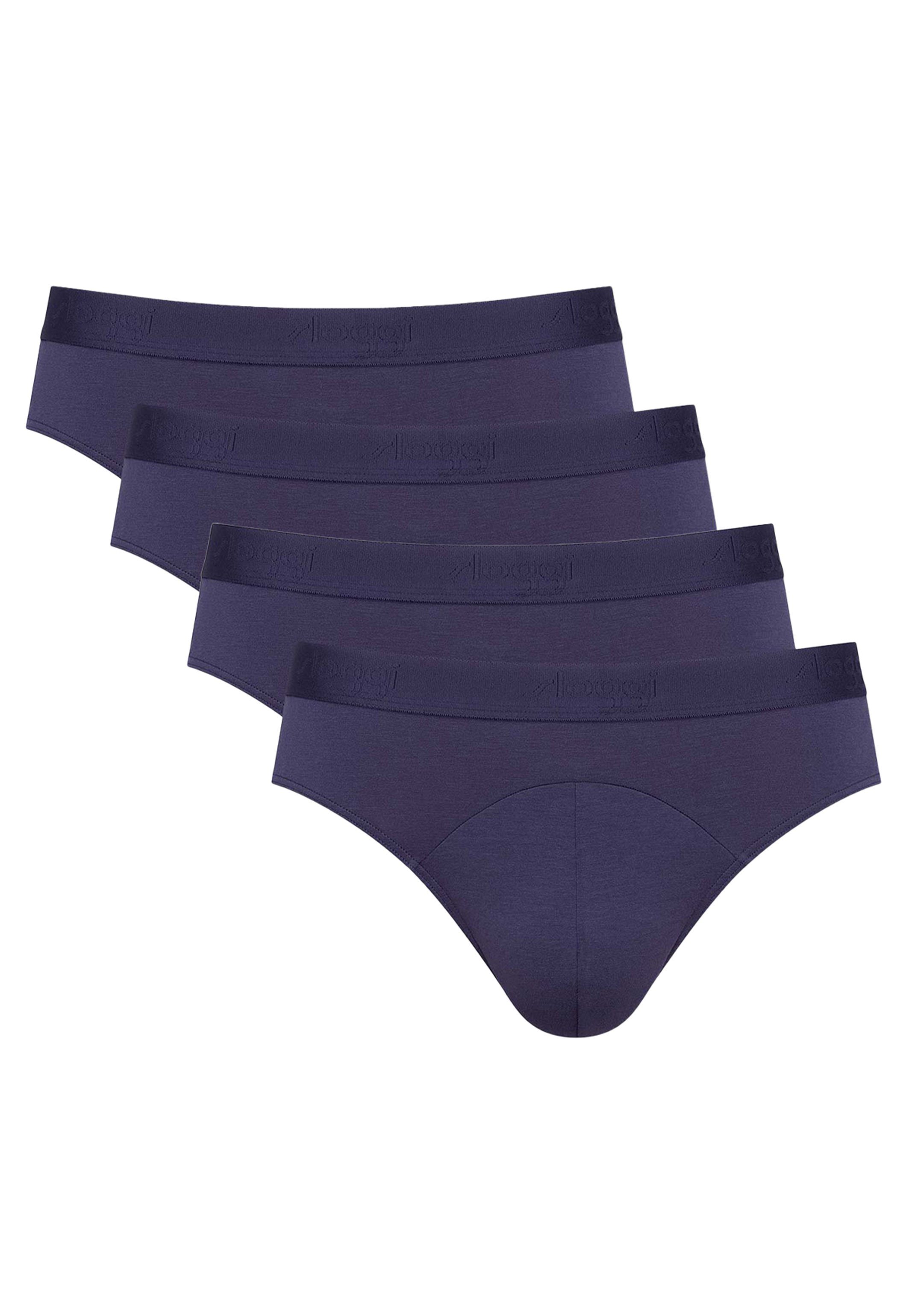 Sloggi Slip 4er Pack Ever Soft (Spar-Set, 4-St) Slip - Ohne Eingriff - Leicht und angenehm auf der Haut Indigo Blue