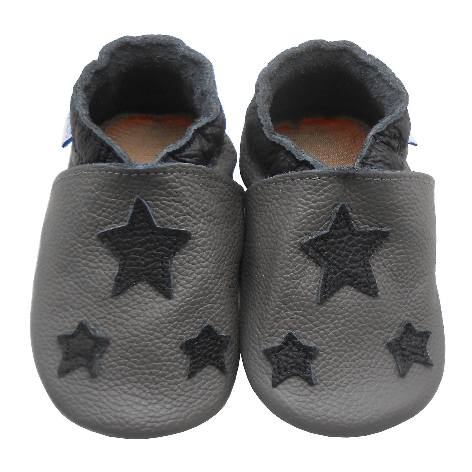 Yihakids Weiche Leder Krabbelschuhe Baby Lauflernschuhe Lederpuschen Stern Hausschuh