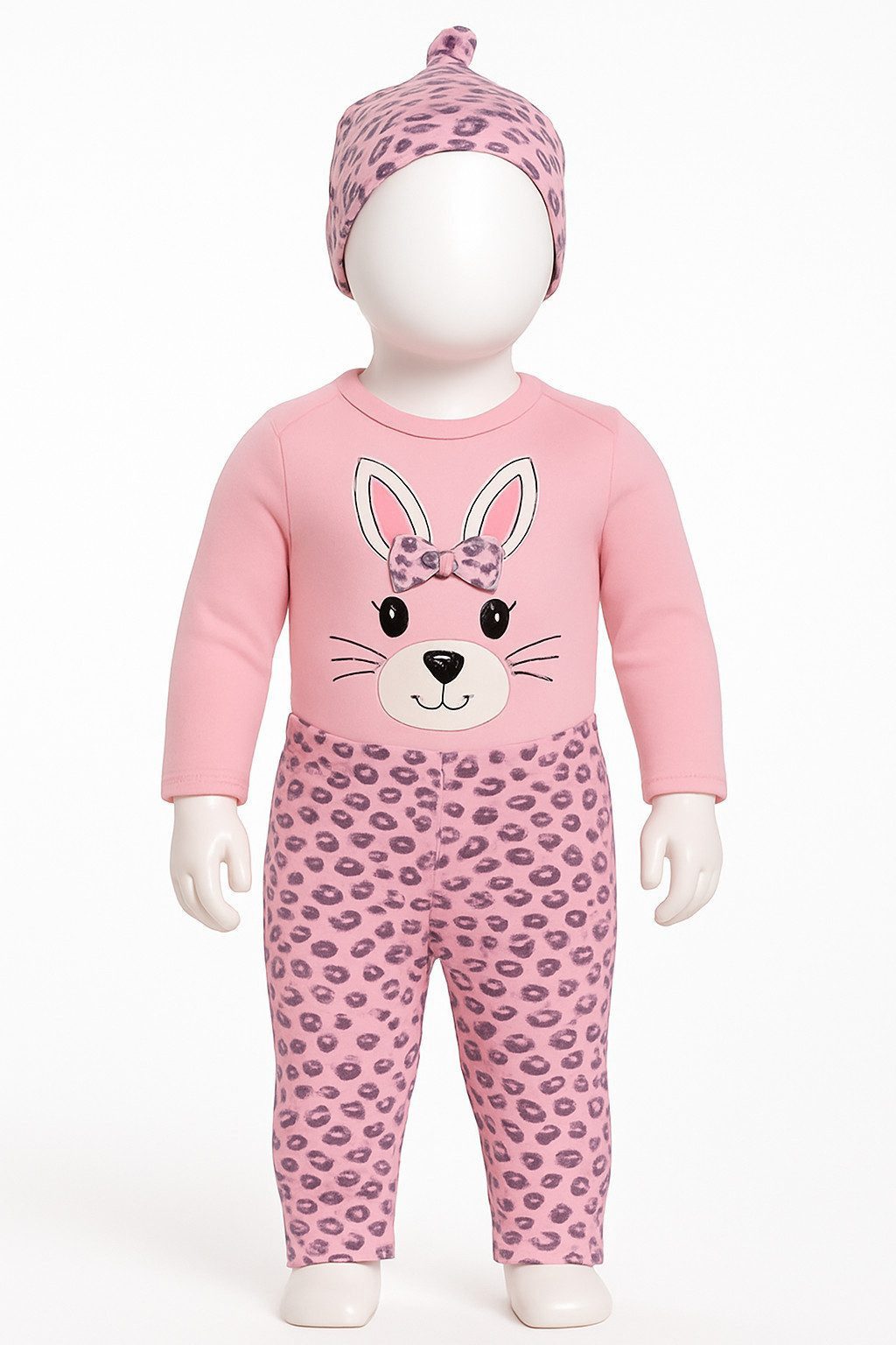 Lorey Medtec Neugeborenen-Geschenkset Mädchen Outfit, 3-teiliges Set, Body, Hose, Mütze, 100 % Baumwolle (Body + Hose + Mütze) – Bild 4 von 4