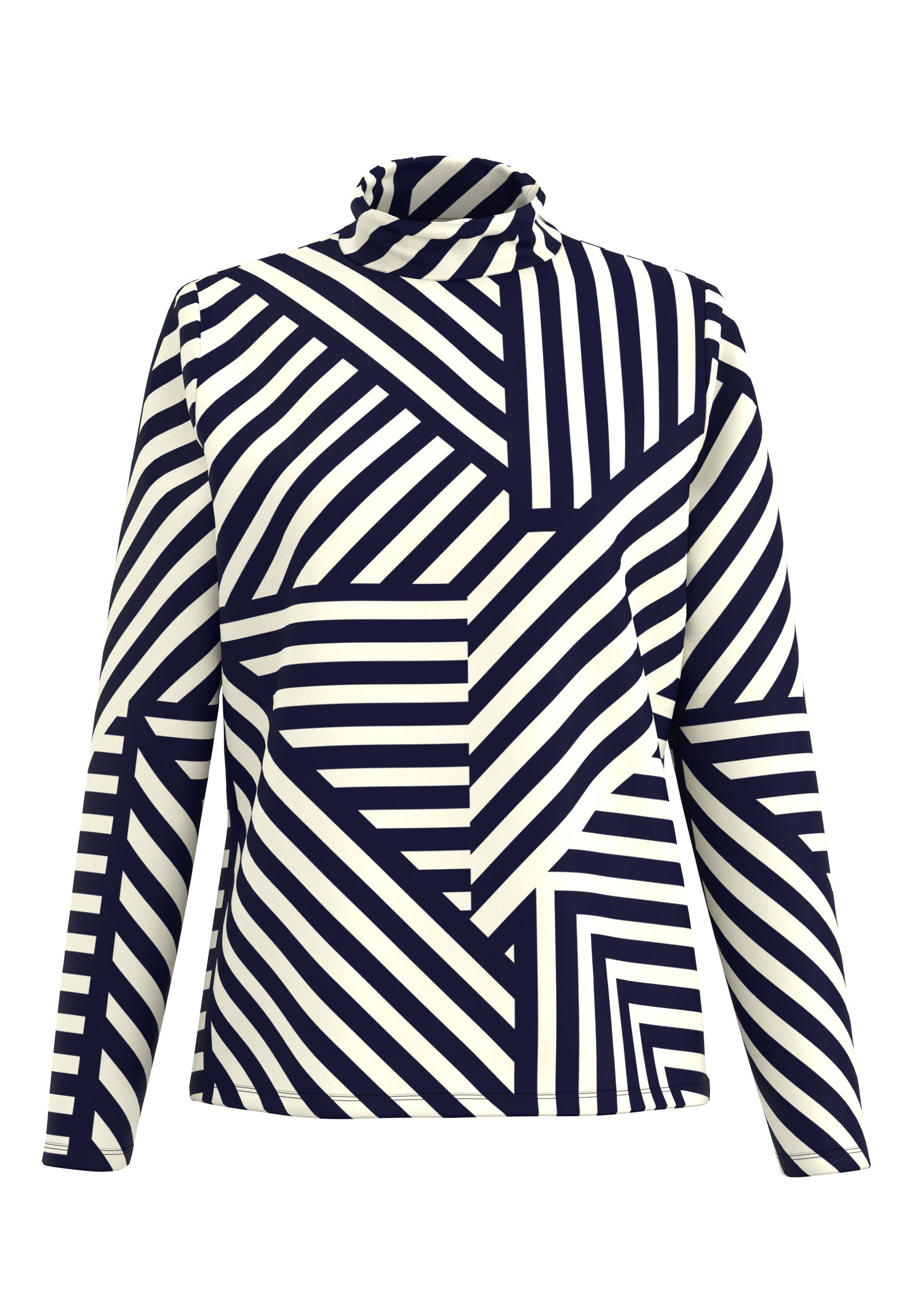 FRANK WALDER Langarmshirt mit femininen Rollkragen günstig online kaufen