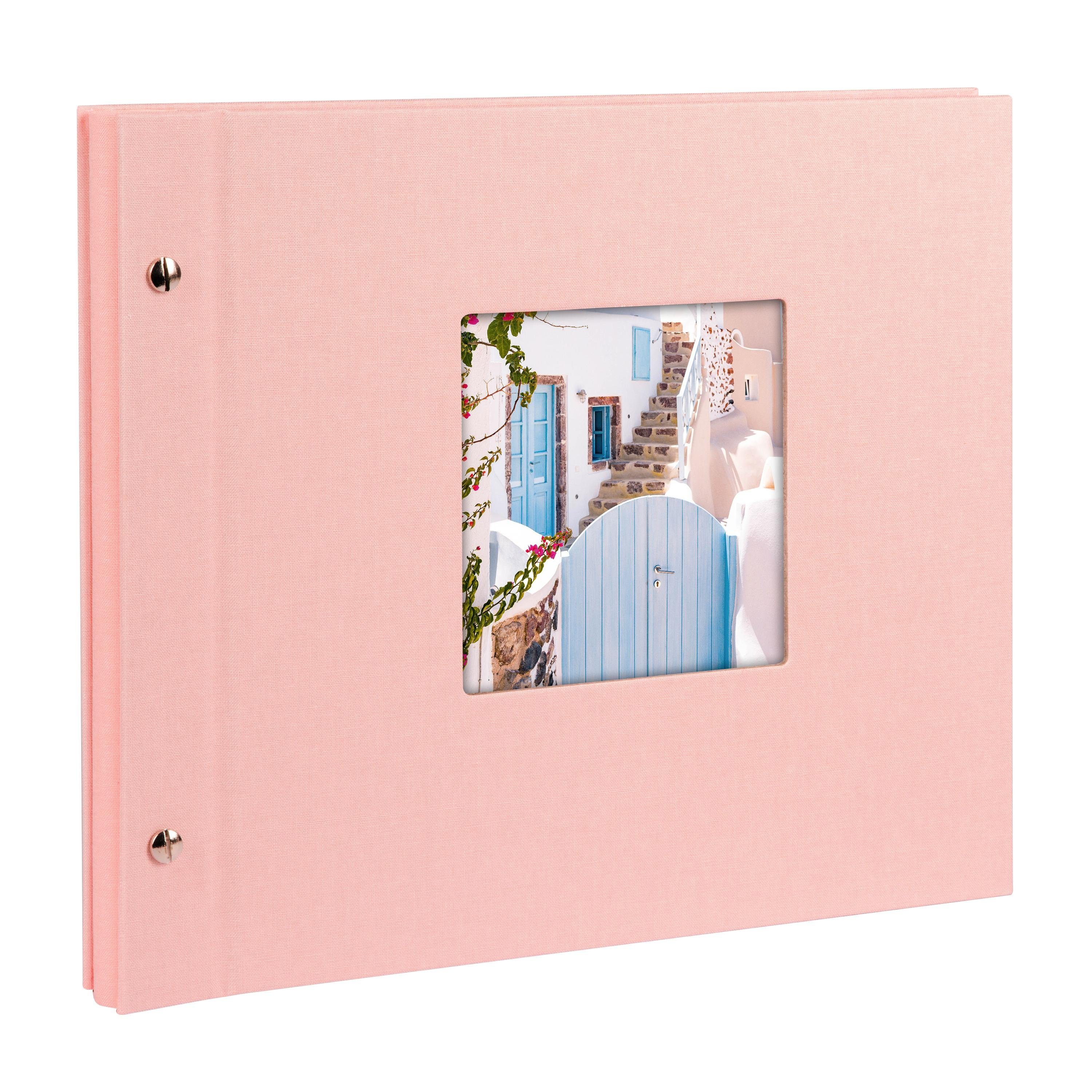 Goldbuch Fotoalbum 26822 Schraubalbum 30x25cm rosé Vista Bella
