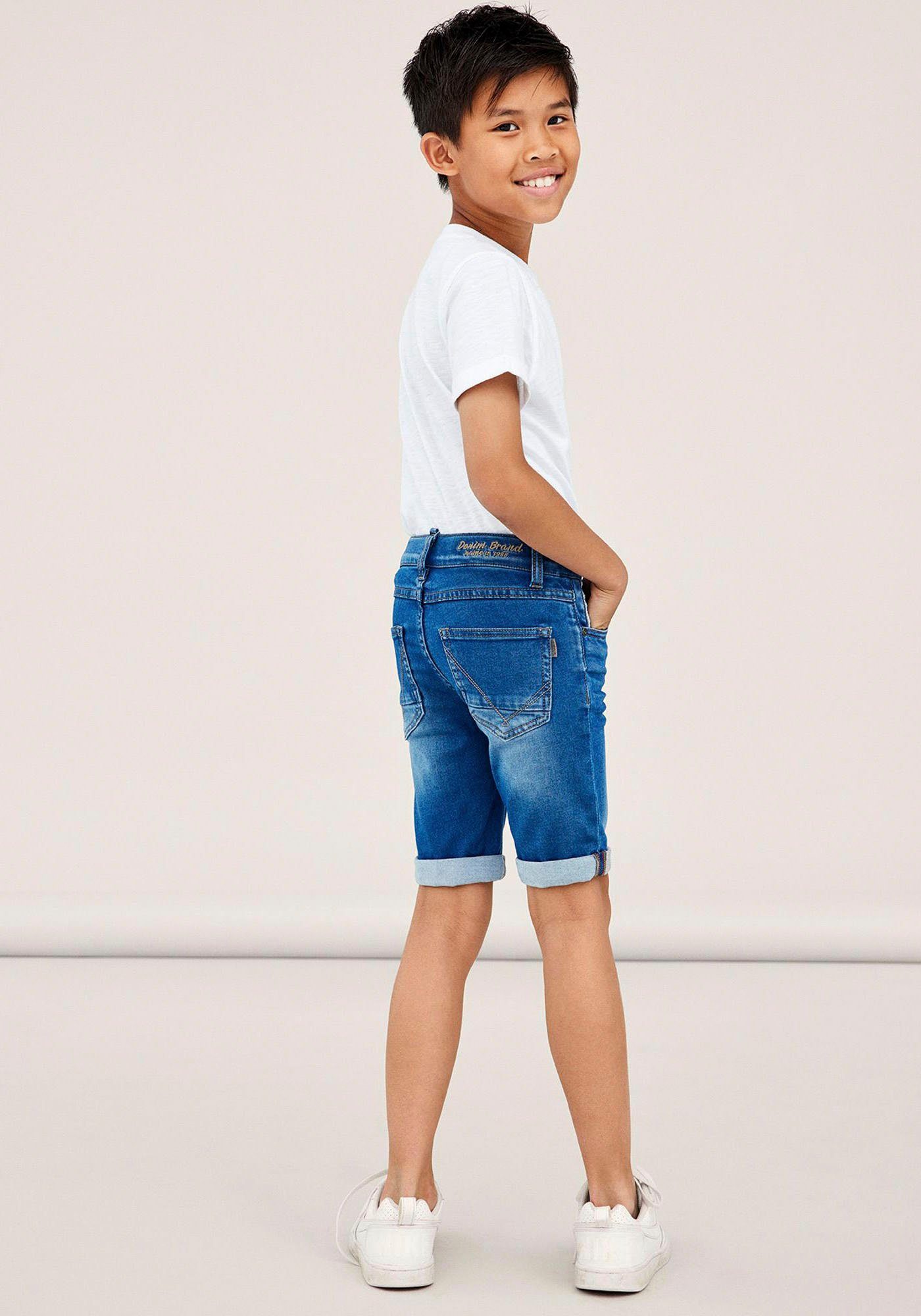 Name It Jeansshorts NKMTHEO XSL DNM L SHORTS 6622-CL NOOS Viskosemischung, Stretch