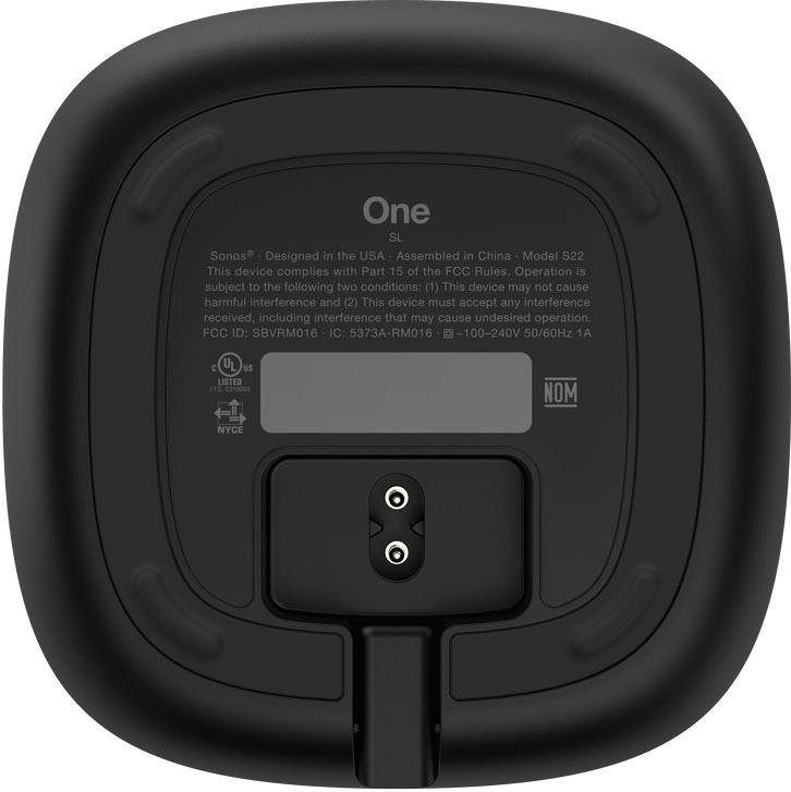 Sonos One (WiFi) WLAN (LAN SL (Ethernet), schwarz Speaker Smart