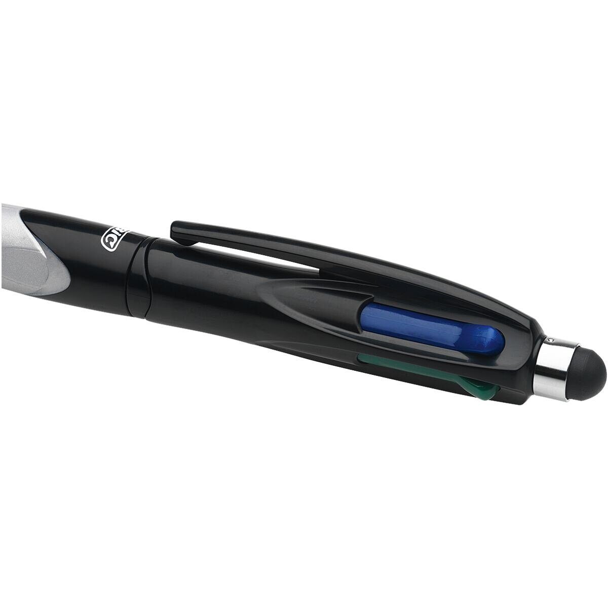 BIC Kugelschreiber 4 in Stylus, Grip Touch-Pen Farben 4 Funktion Colours mit Stift, einem