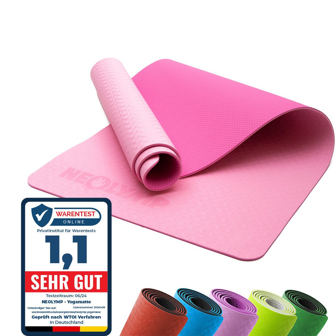 Yogamatte Sportmatte - Ideal für Yoga, Pilates & Gymnastik - Fitnessmatte