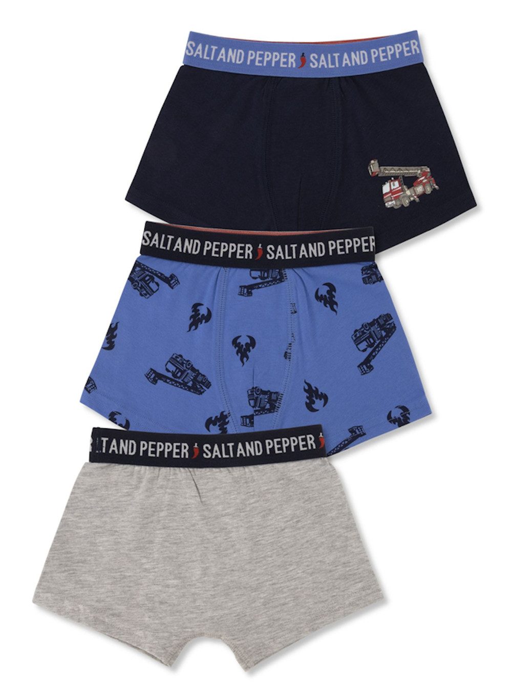 SALT AND PEPPER Boxershorts Salt & Pepper Garnitur 3er Pack Hemd Boxershorts Gr. 92/98 (Spar-Set, 6-St., 3er Pack)
