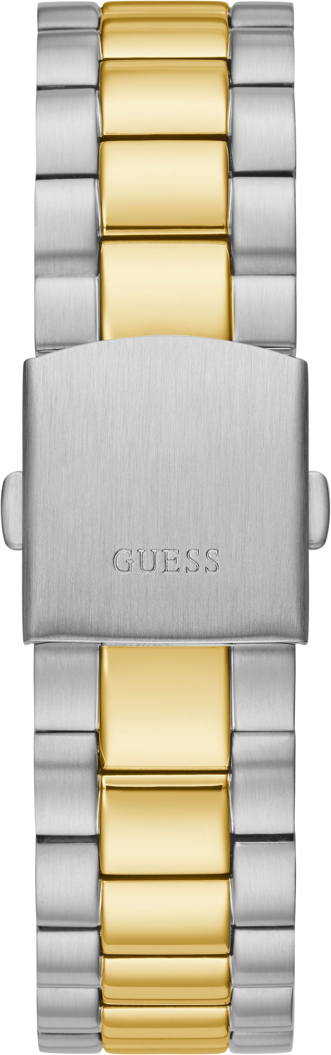 Guess Quarzuhr CONNOISSEUR GW0265G5, Armbanduhr, Herrenuhr, Datum, Wochentag, Edelstahlarmband