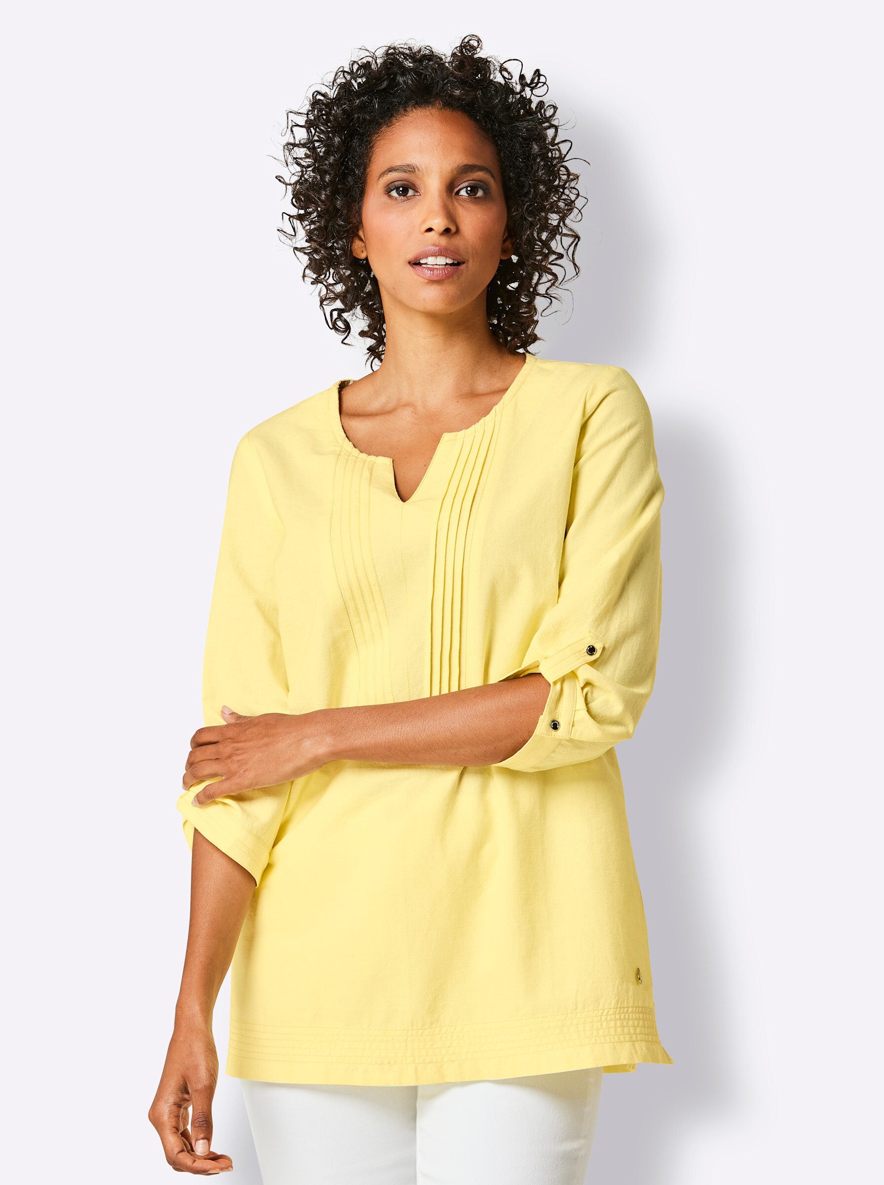 Klassische Bluse Leinenbluse