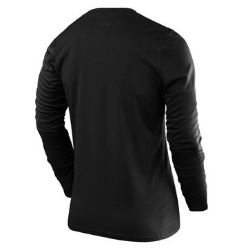 TCA Langarmshirt TCA Herren Langarm Laufshirt - Schwarz (1-tlg)