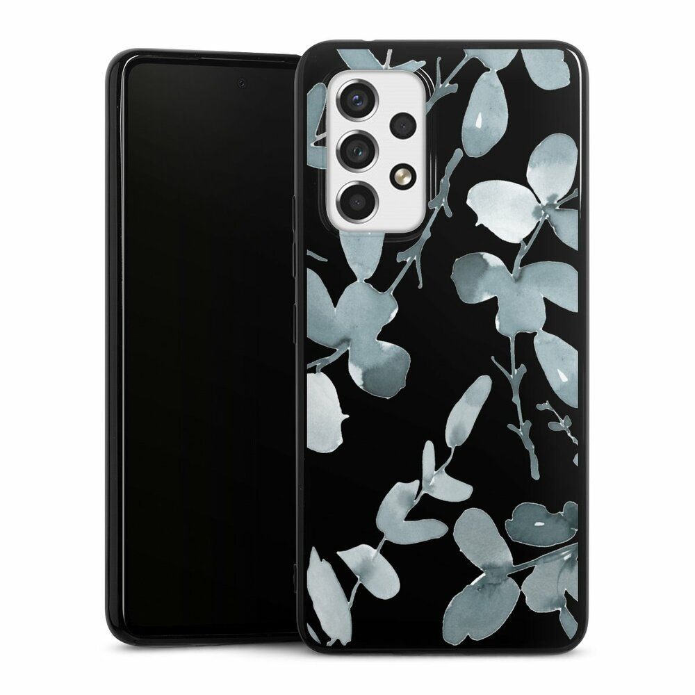 Handyhülle Für Google Pixel 8 5G – Schwarzes Silikon Mit Blumen-Muster, TPU, Stoßfest, Ultradünn, Mit Erhöhten Kanten Zum Schutz (Rose)