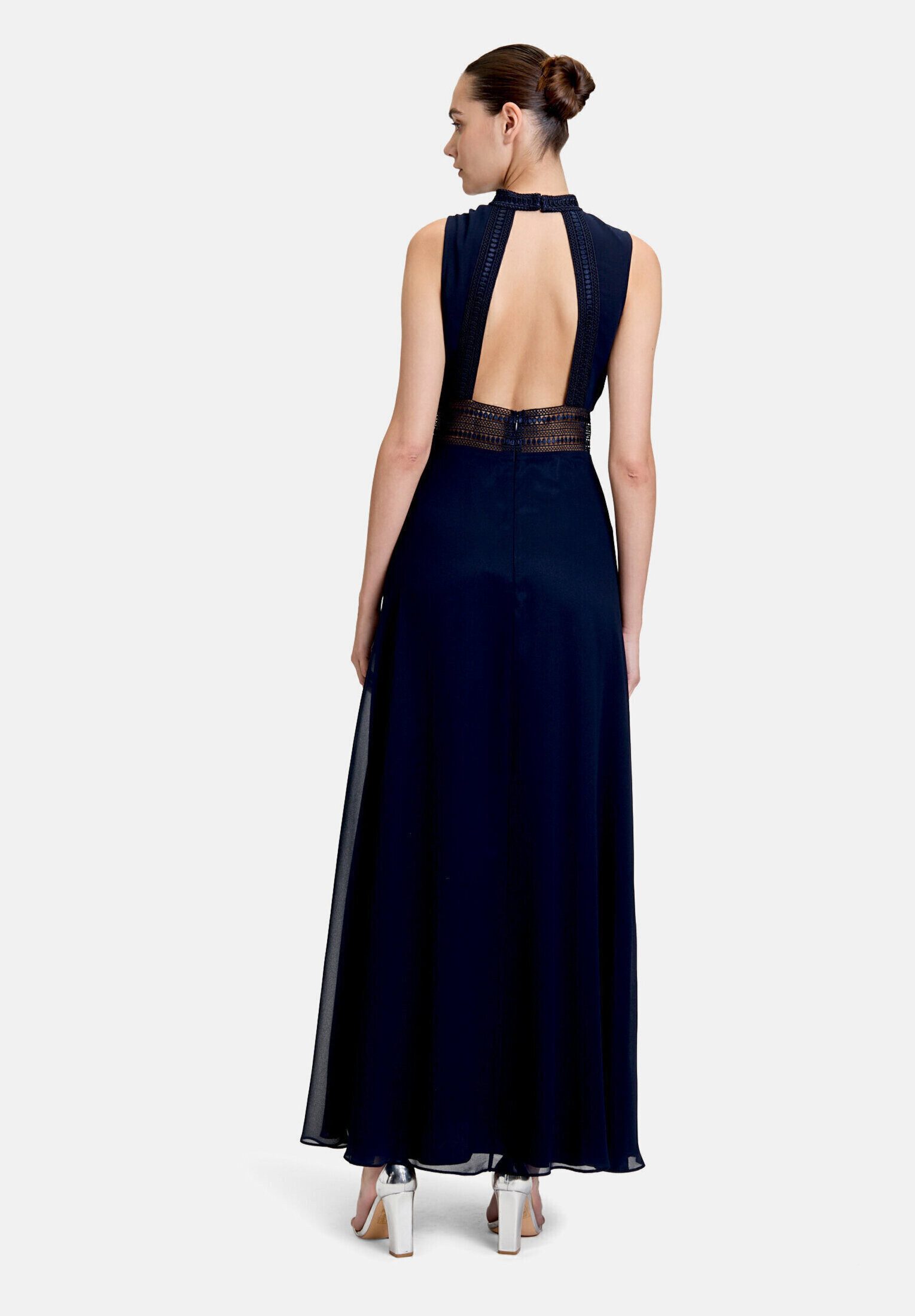 Vera Mont Abendkleid Damen rückenfrei Aufgesteppte Bänder
