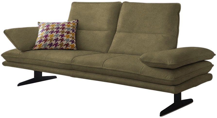W.SCHILLIG 2-Sitzer broadway, Sitztiefenverstellung, Kopfteil- & Seitenteilverstellung, Breite 216cm