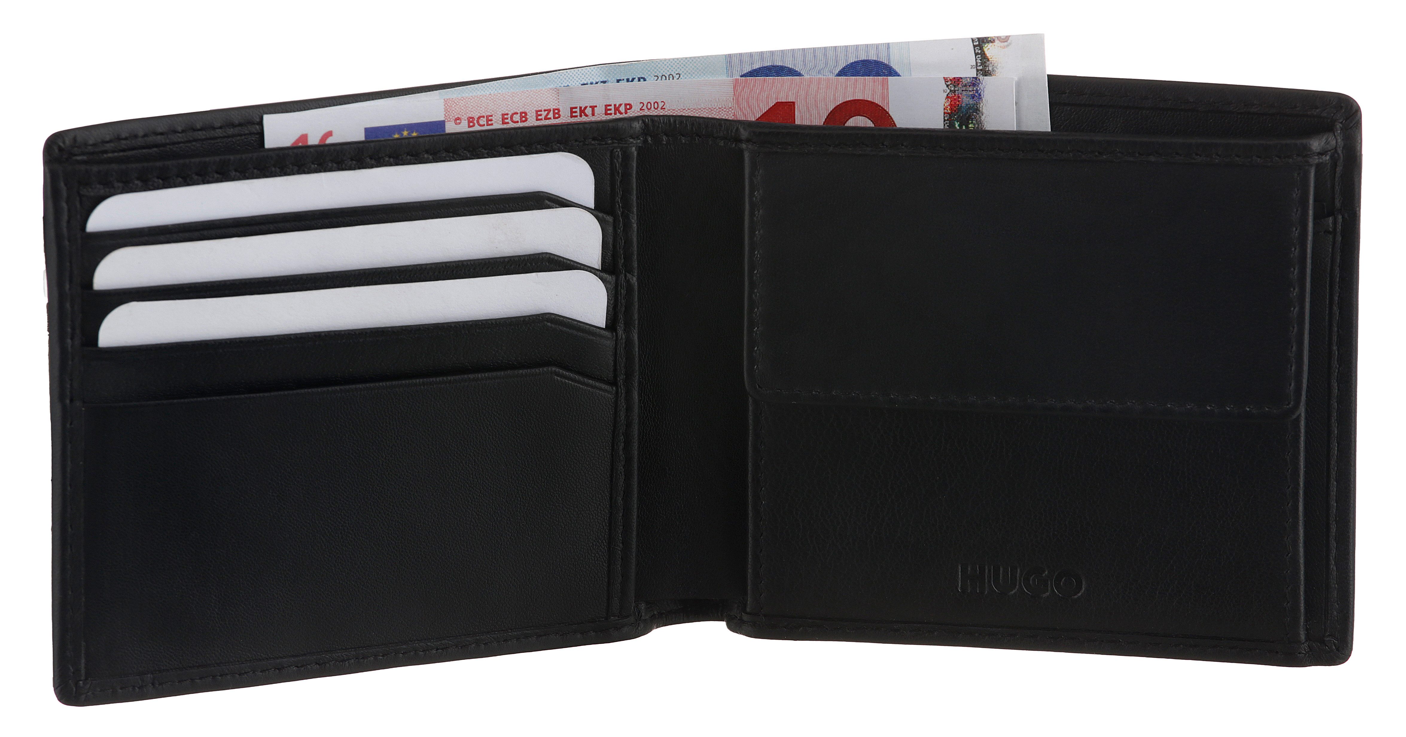 HUGO Geldbörse Subway 4 CC Coin, aus Leder günstig online kaufen