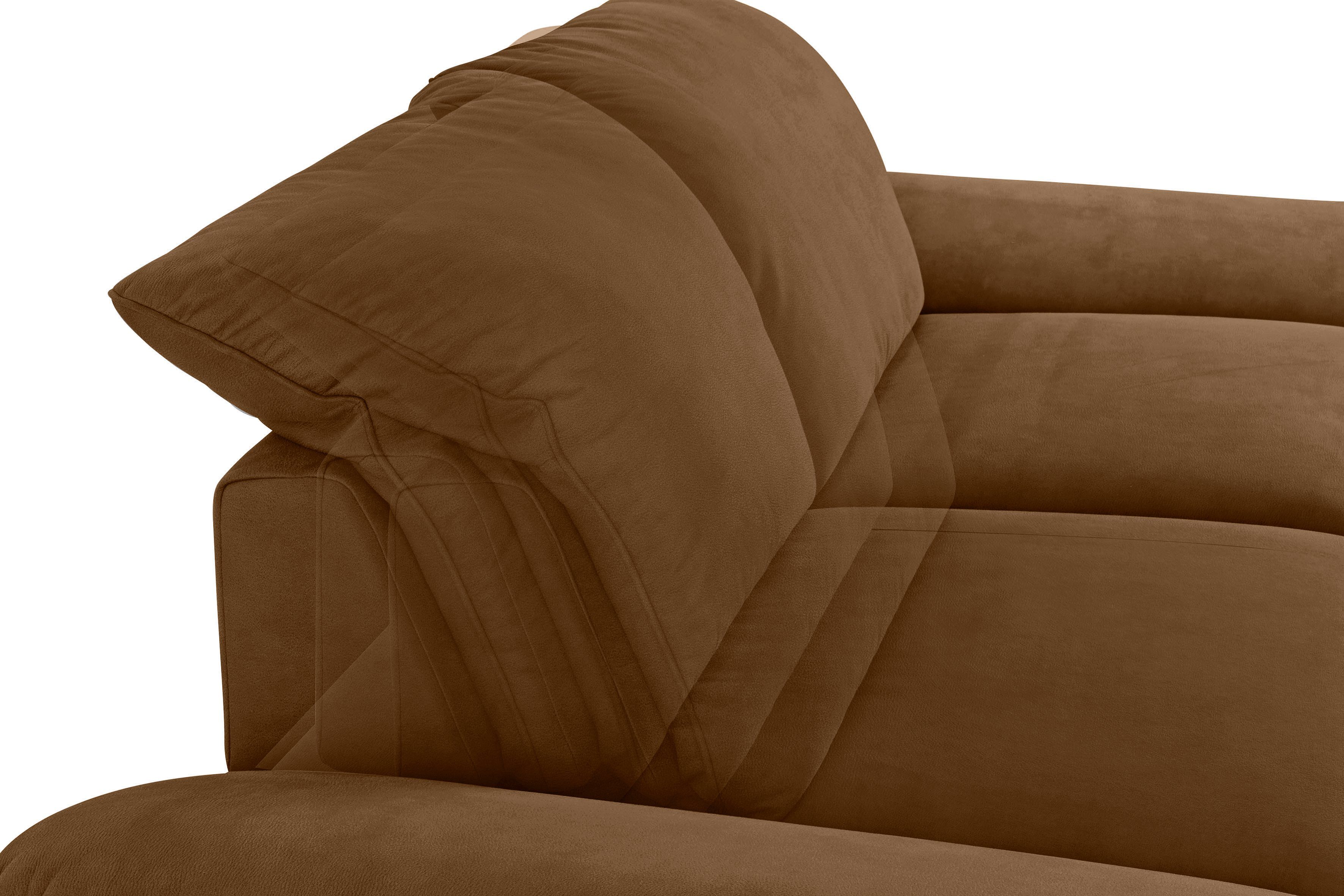 pulverbeschichtet, Füße Sitztiefenverstellung, Breite 232 W.SCHILLIG enjoy&MORE, 2,5-Sitzer bronze cm