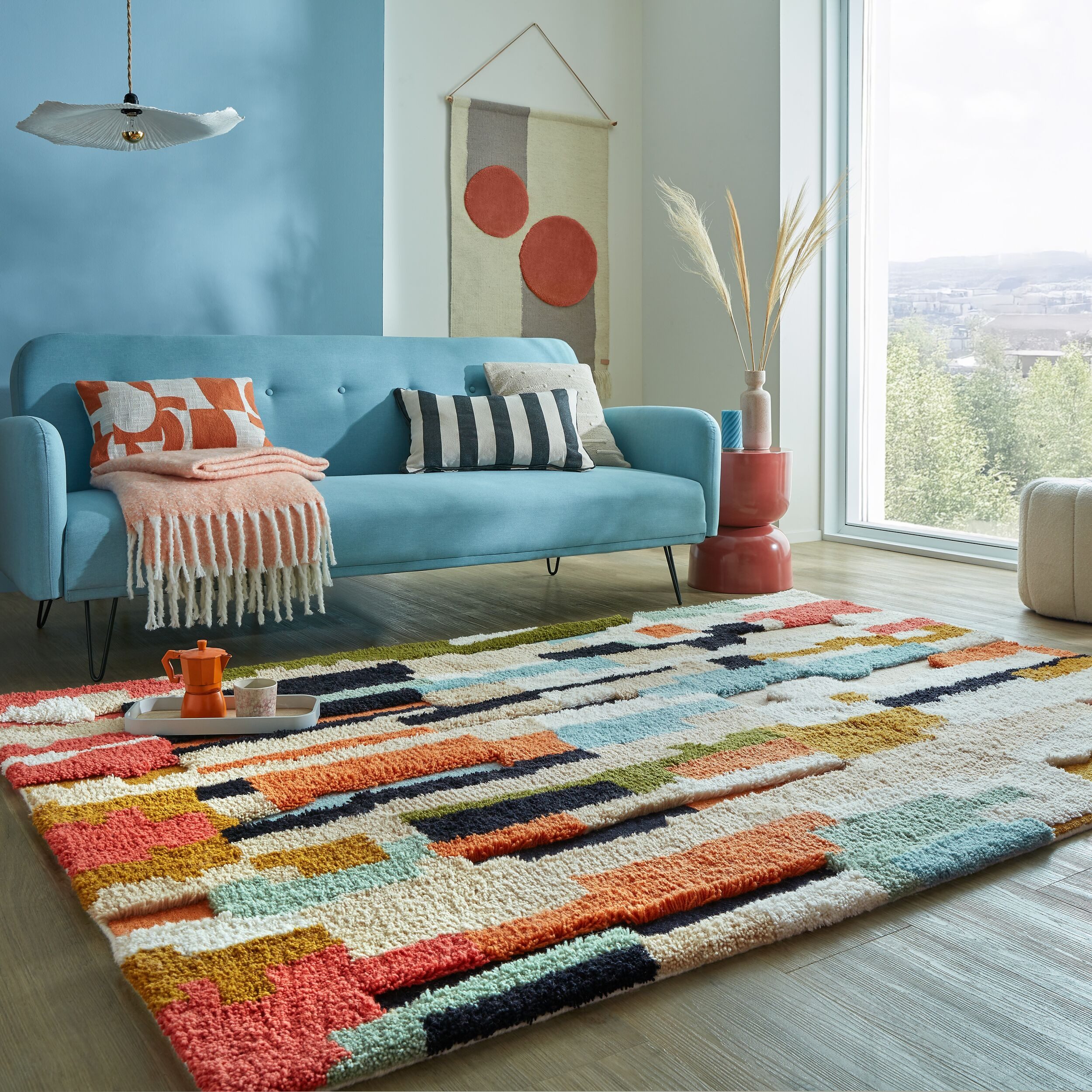 FLAIR RUGS Wollteppich Zagora Shaggy, rechteckig, Höhe: 13 mm, aus 100% Wolle; Flokati Zottelflor