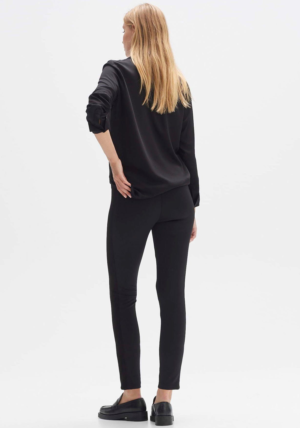 OPUS mit Leggings Lederimitat-Einsätzen