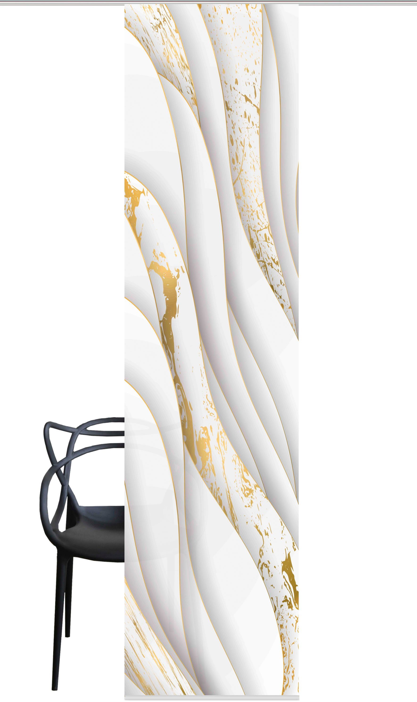 HOME WOHNIDEEN Schiebegardine GULDO (1 St), Paneelwagen, blickdicht, Schiebevorhang bedruckt