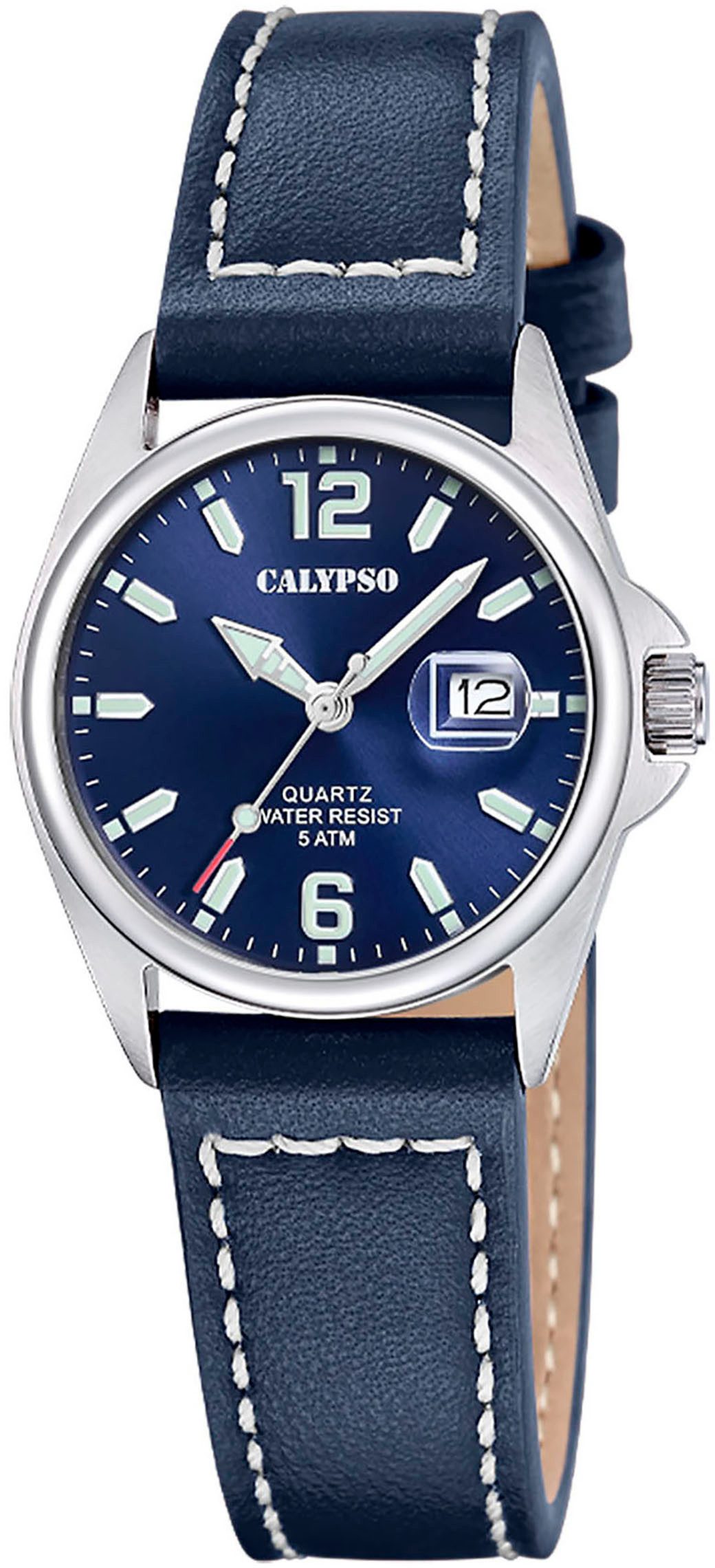 CALYPSO WATCHES Quarzuhr Basic K5871/3, Armbanduhr, Damenuhr, Lederarmband, günstig online kaufen