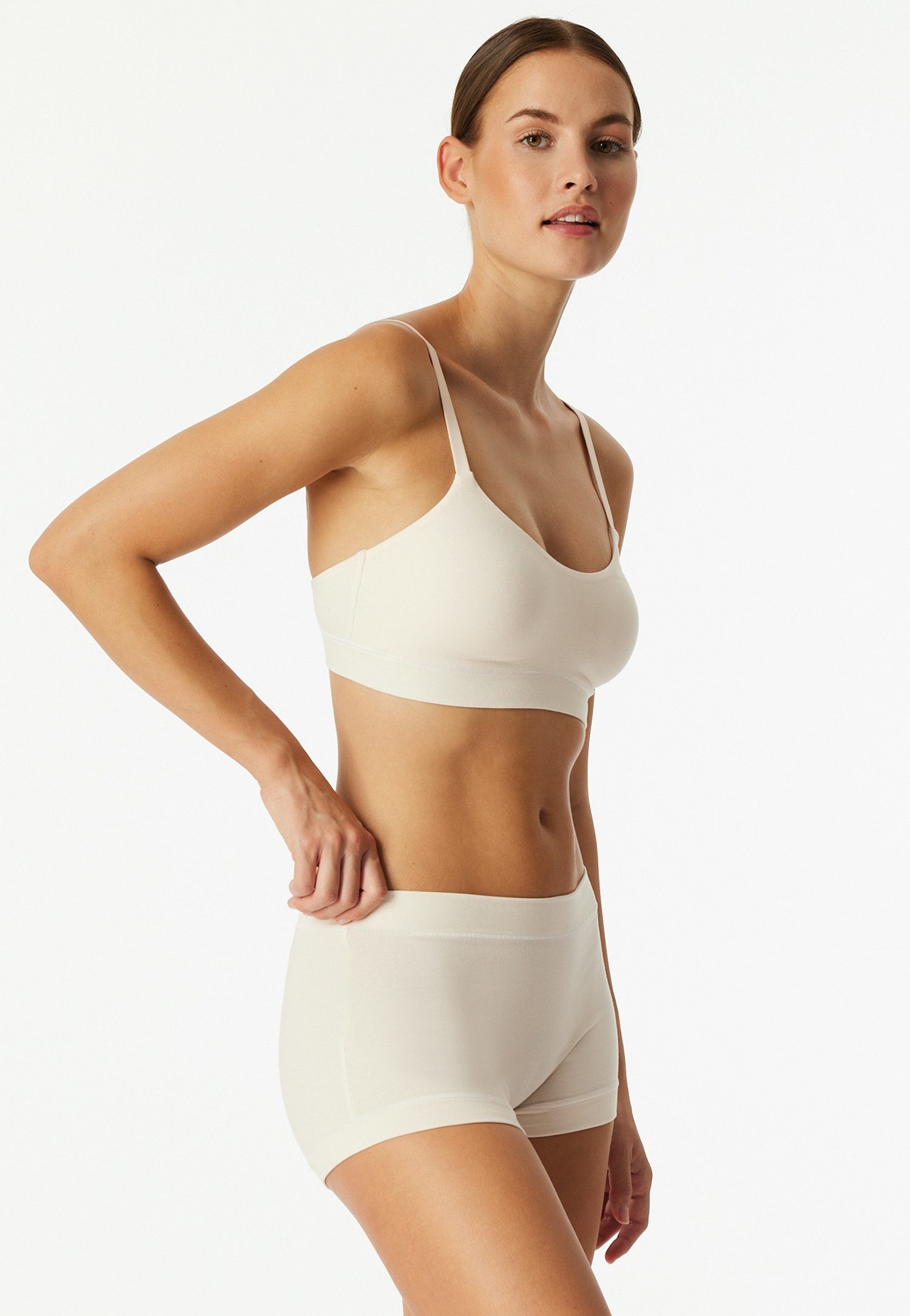 Schiesser Bustier Unique Cotton mit herausnehmbaren Pads, ohne Bügel