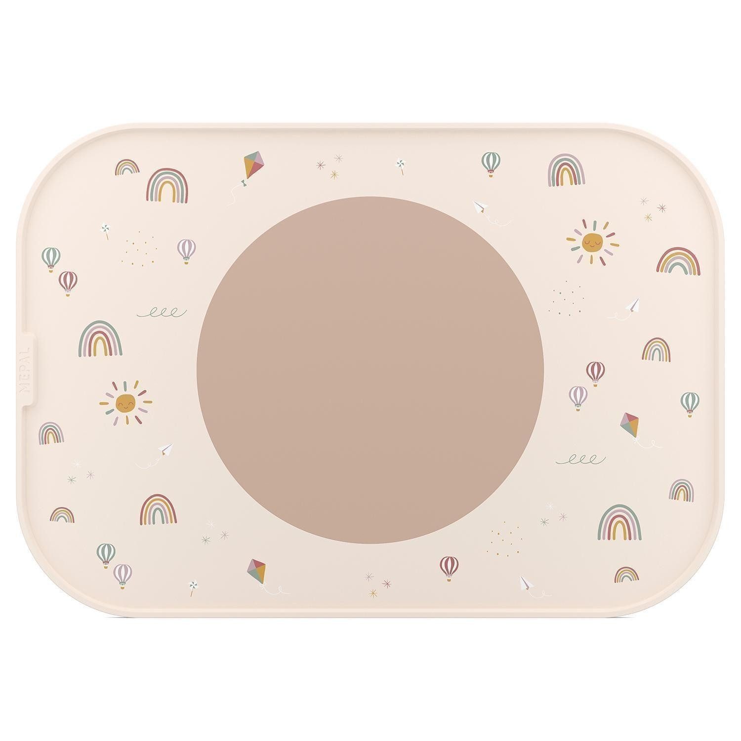 Mepal Platzset Kinder-Tisch-Set MIO, B 40 x T 28 cm, Creme, (1-St), Hellbraun, Polypropylen, Silikon