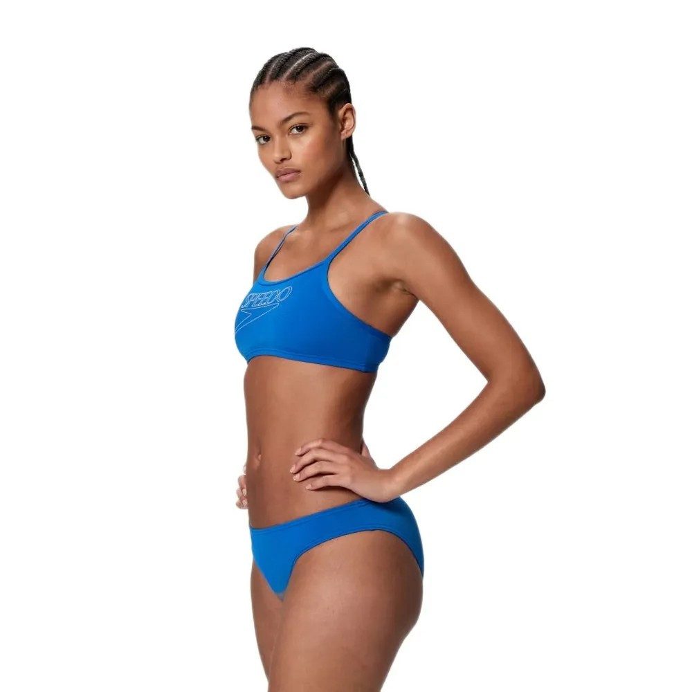 Speedo Bustier-Bikini Endurance+ Logo Thin Strap Two