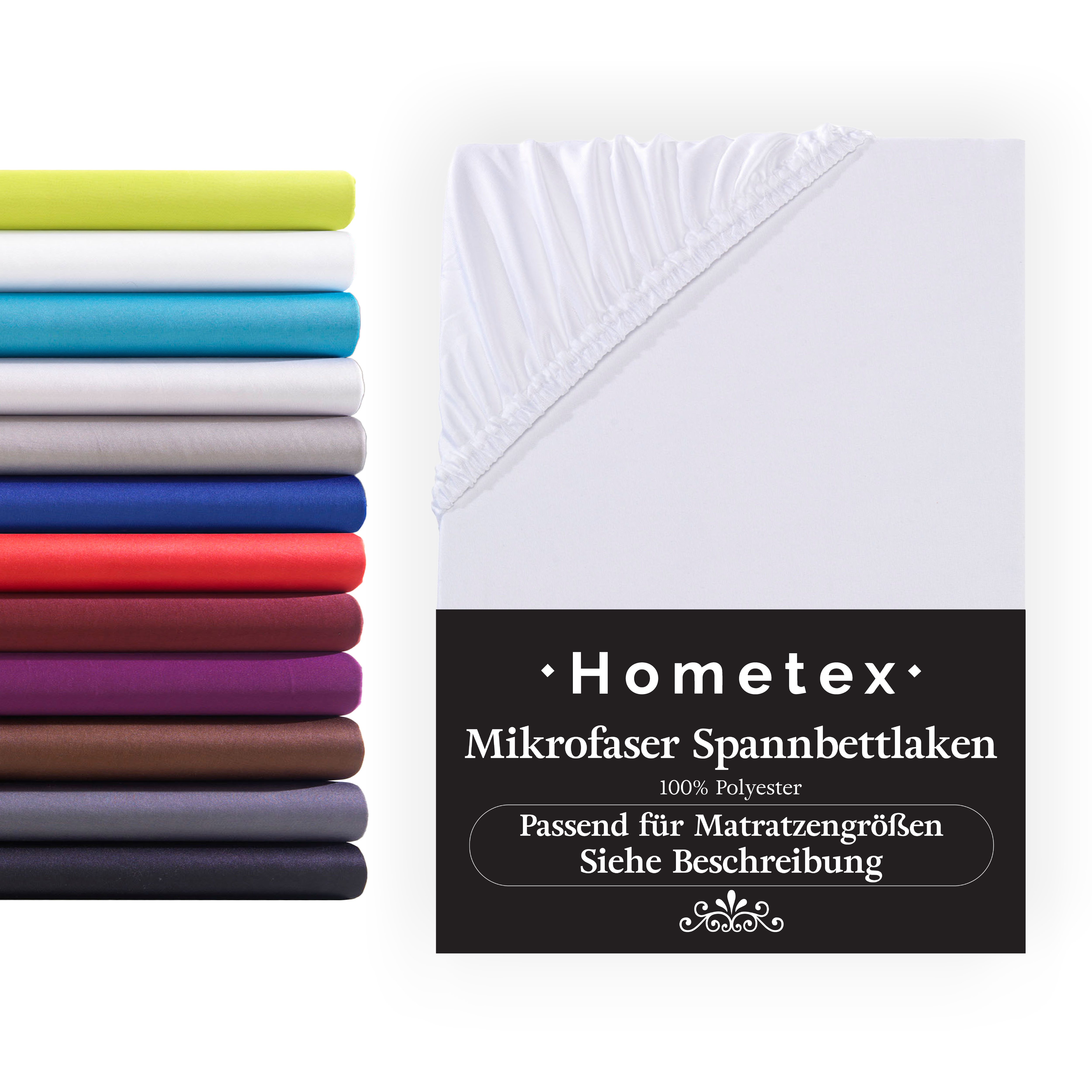Hometex Premium Textiles Spannbettlaken Mikrofaser Spannbettlaken, günstig online kaufen