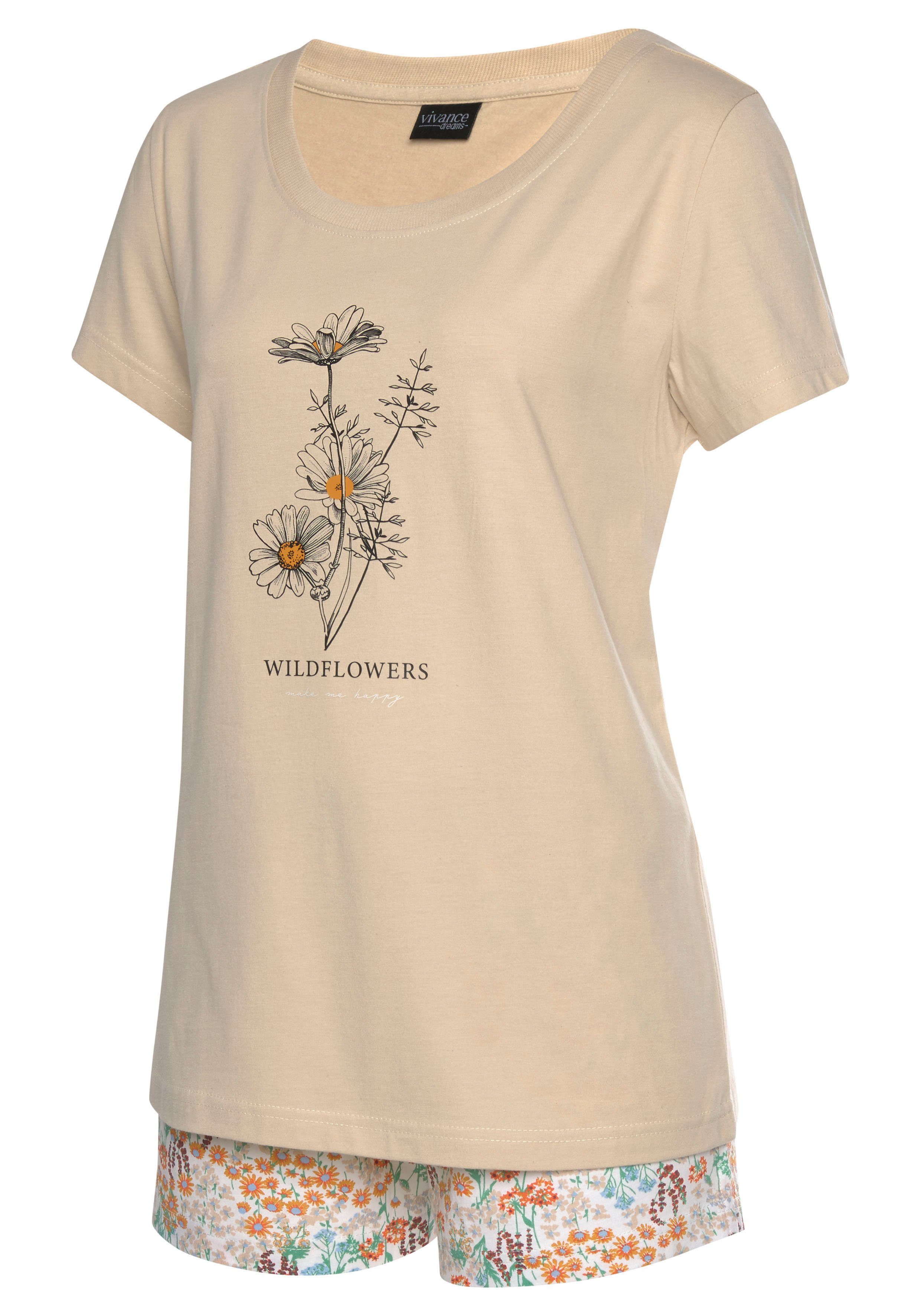 Vivance Dreams Shorty (4 tlg., 2 Stück) mit Frontdruck. Reduzierter Preis € 29,99. Unverbindliche Preisempfehlung € 34,99