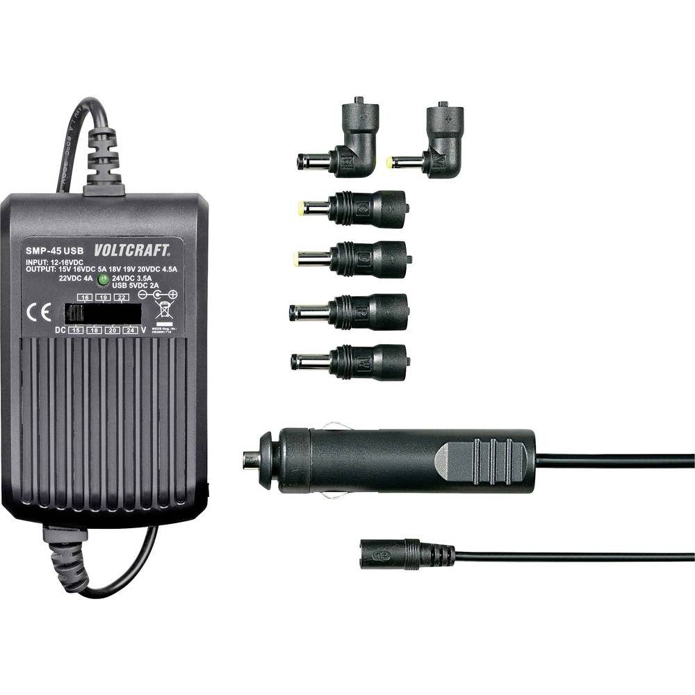 VOLTCRAFT Kfz-Notebookwandler SMP-45 USB Notebook-Netzteil