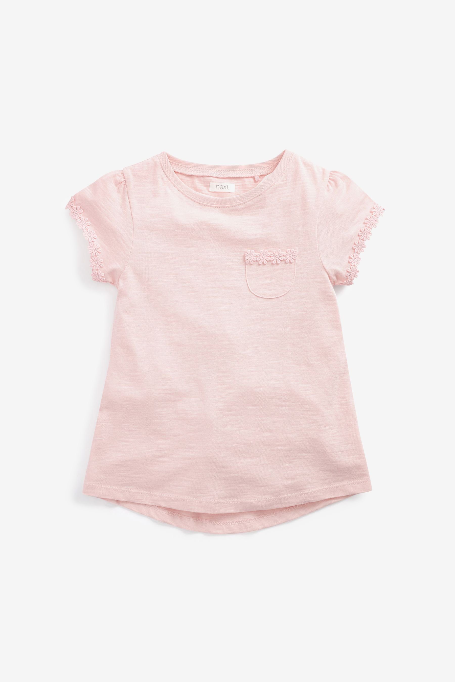T-Shirt T-Shirt mit Blümchentasche