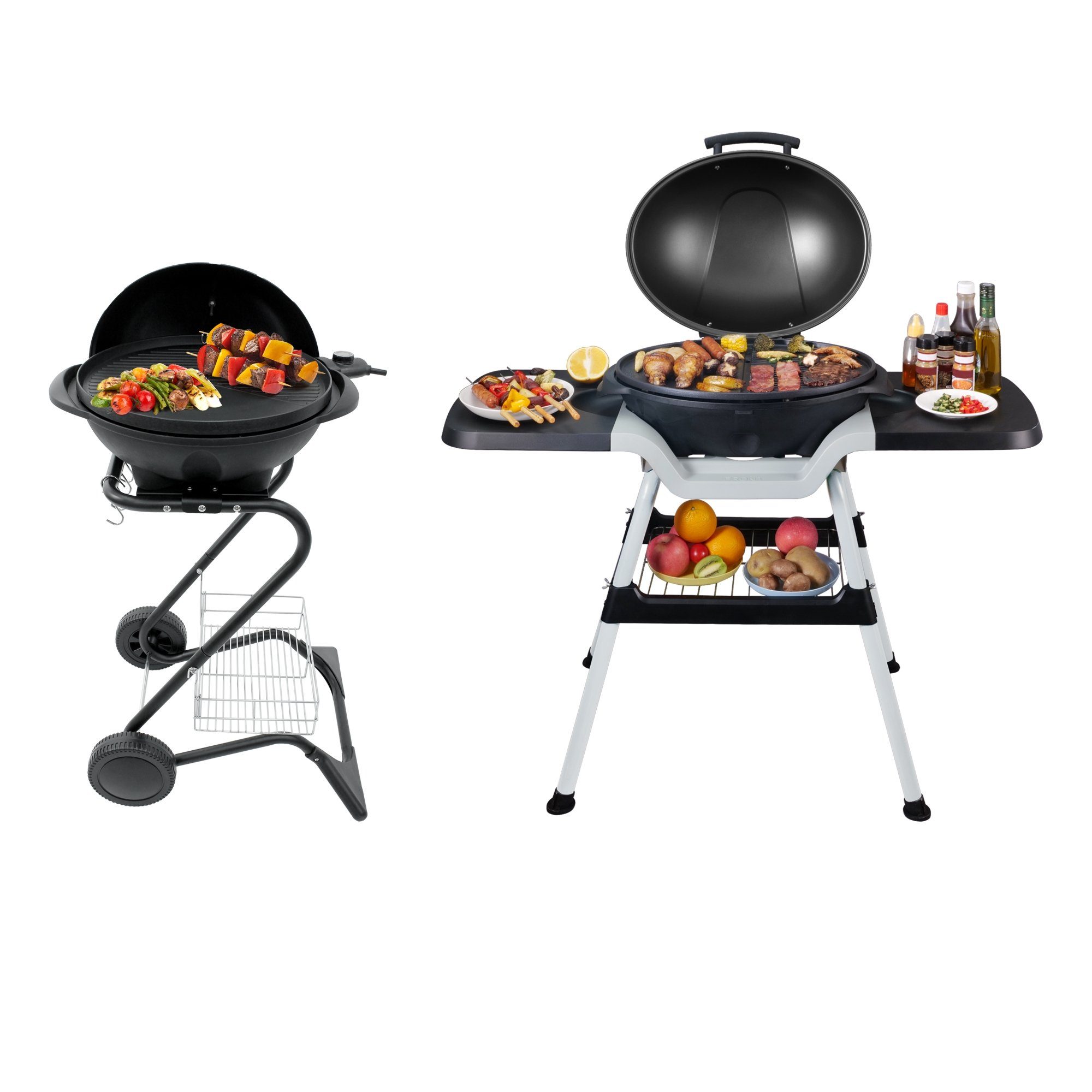 MLDESIGN ElektroStandgrill MLDESIGN Elektrogrill 2000W, Ø 40 cm, mit