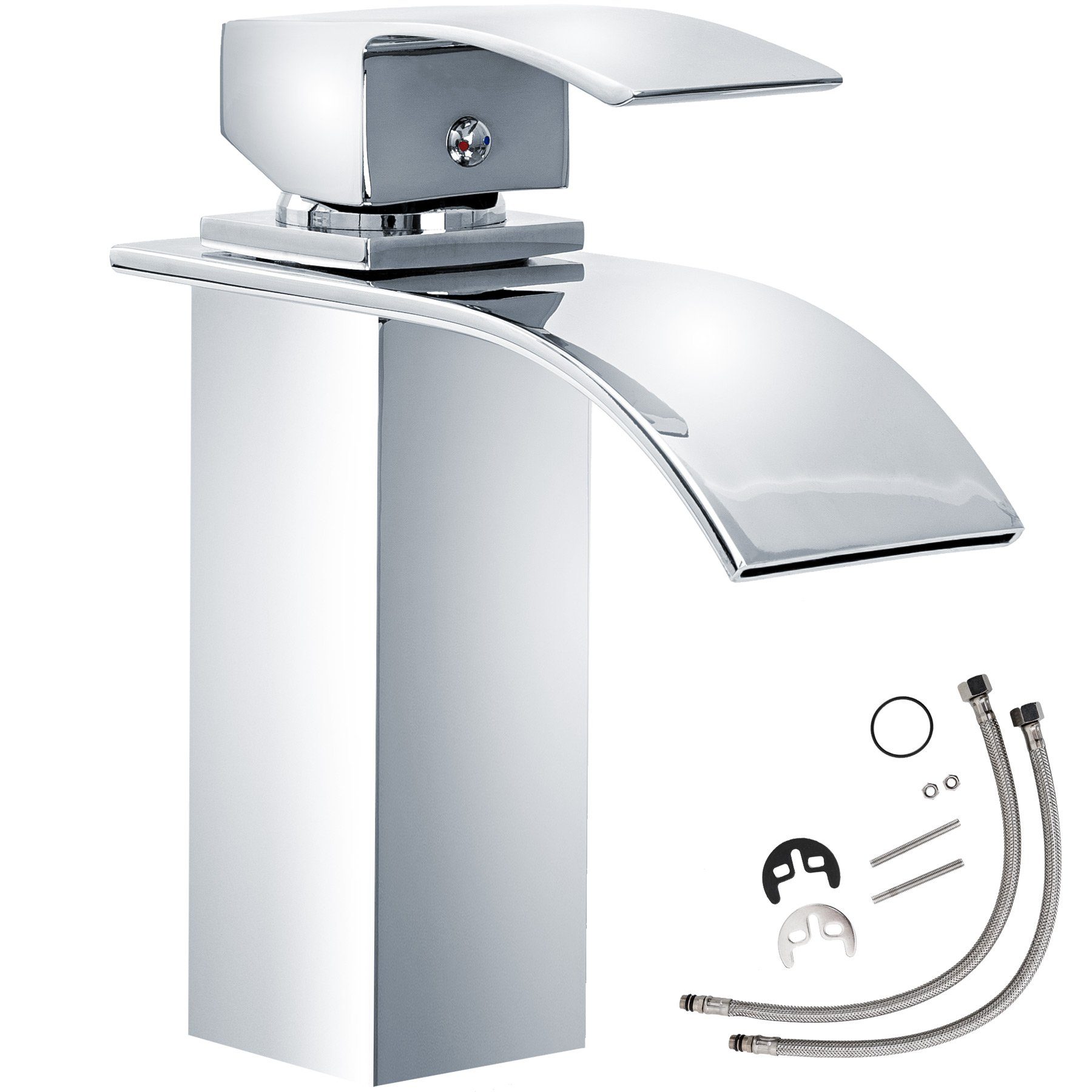 tectake Kopfbrause Wasserhahn, Hochdruck