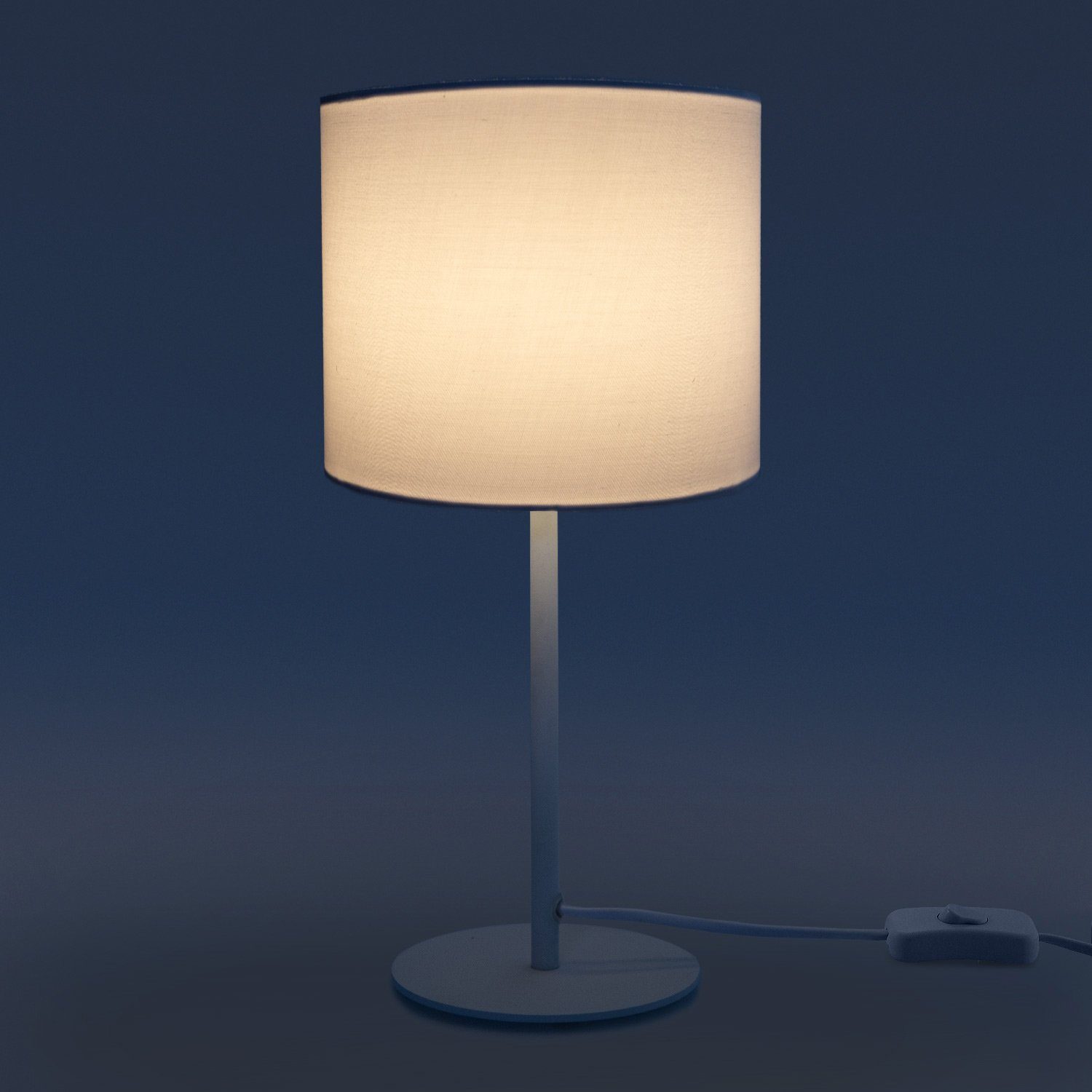 Leuchtmittel, E14 LED Wohnzimmer ohne Home Tischleuchte Unifarben, Lampe, Und Uni Color, Schlafzimmer, Paco Deko Für