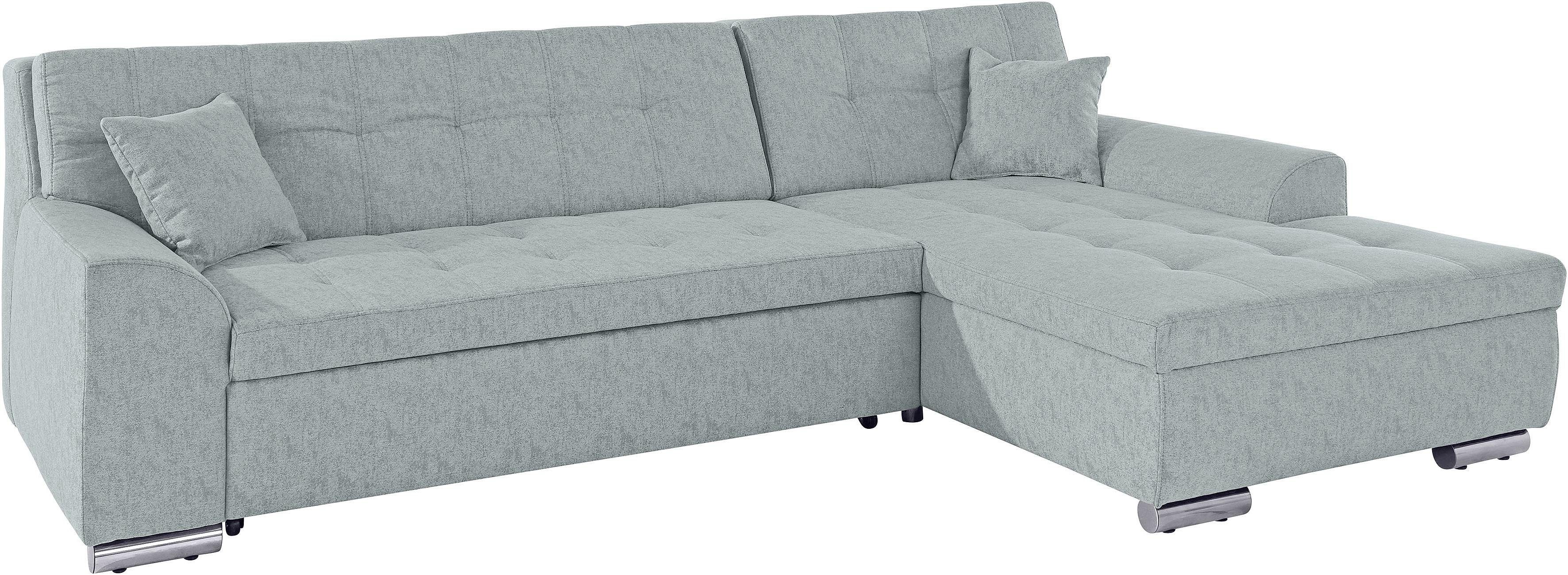 DOMO collection Ecksofa "Aversa, moderne Steppung im Sitz und Rücken, gesch günstig online kaufen