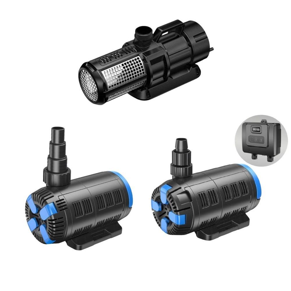 Aquaone Teichpumpe CET-15000 regelbare Eco Teichpumpe 37-180 Watt 7500 bis 15000 L/h