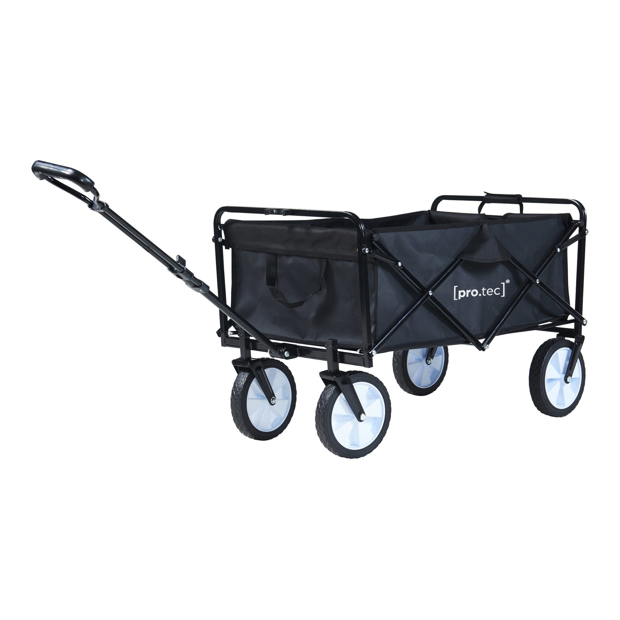 pro.tec Bollerwagen, »Stenlille« 84 x 55 cm max. 80 kg Schwarz