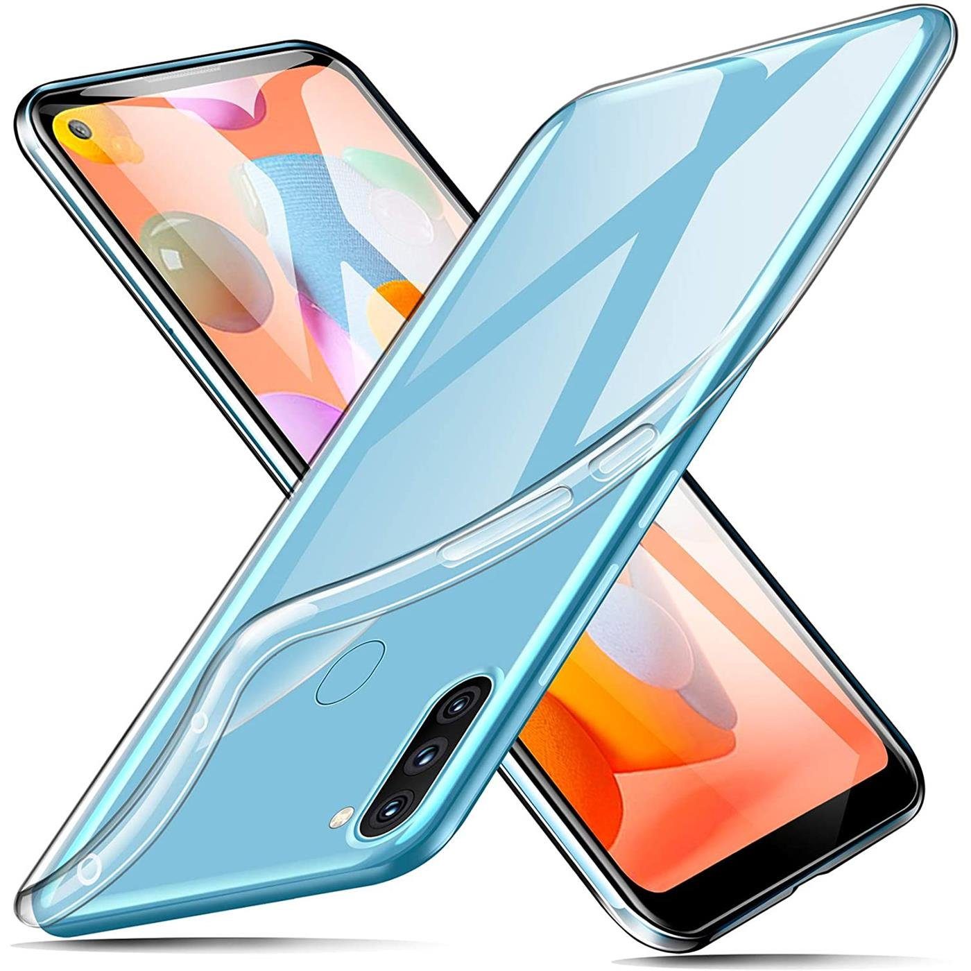 CoolGadget Handyhülle Transparent Ultra Slim Case für Samsung Galaxy M11 6,4 Zoll, Silikon Hülle Dünne Schutzhülle für Samsung M11 Hülle