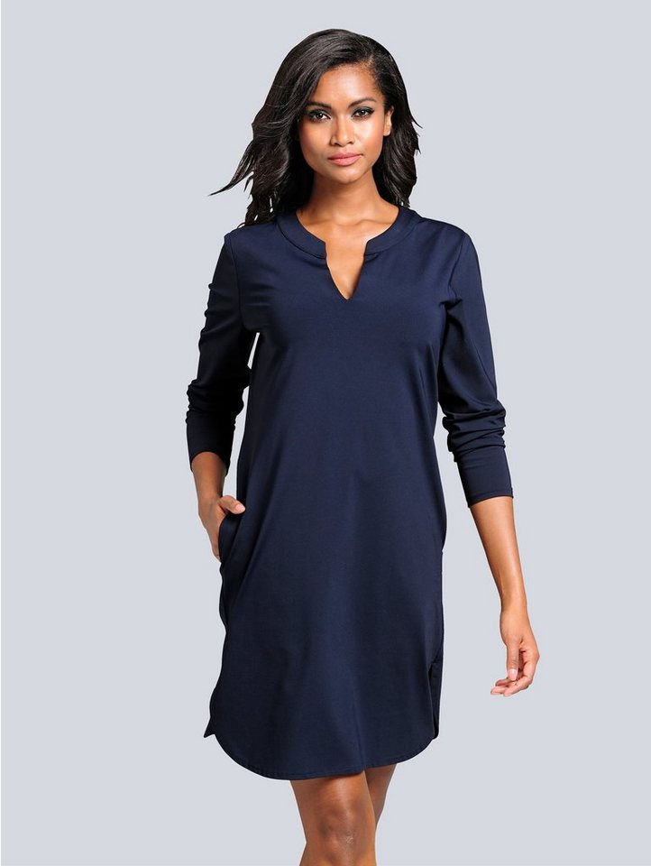 Alba Moda Kleid in äußerst trageangenehmer Jerseyqualität in blau