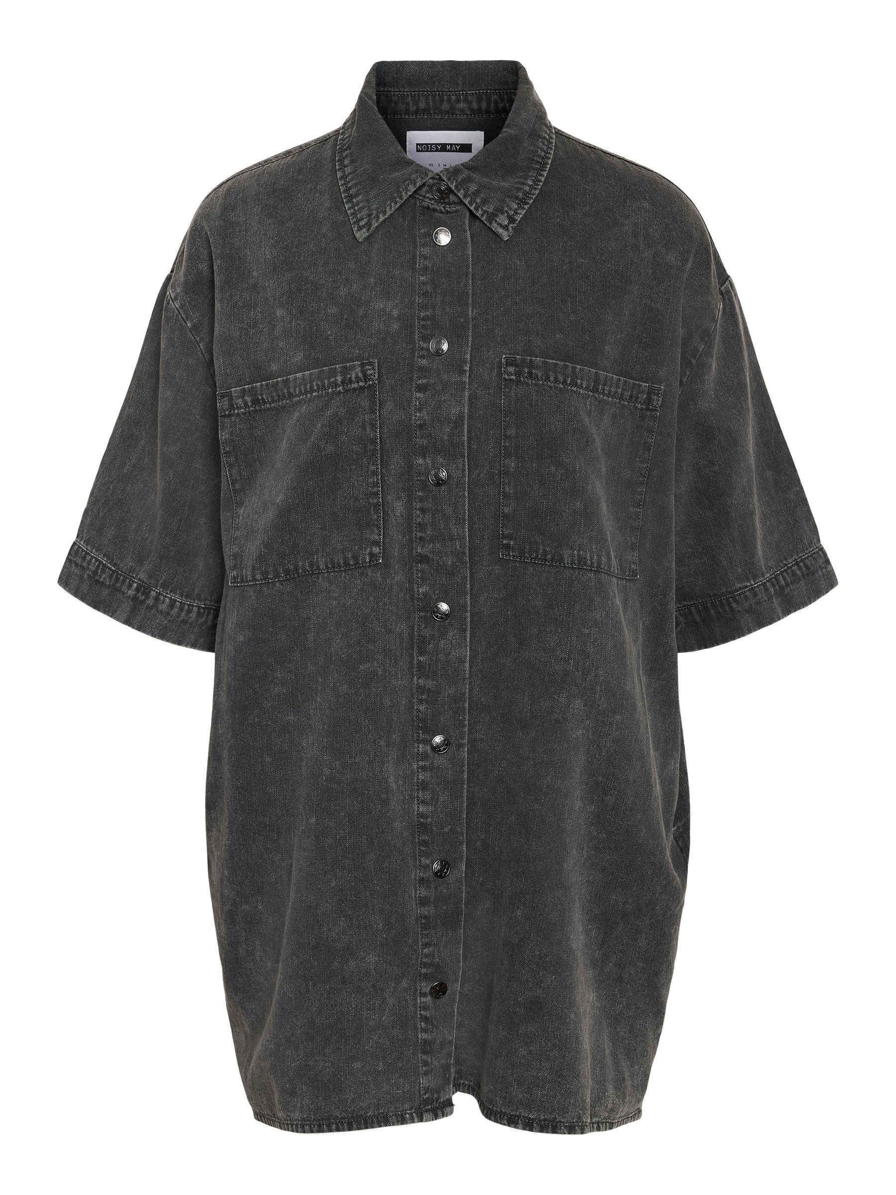 Noisy may Blusenshirt Moderner Denim Oversized-Schnitt günstig online kaufen