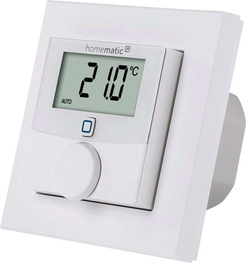 Homematic IP Heizkörperthermostat Wandthermostat mit Schaltausg. für Markenschalter 230 V