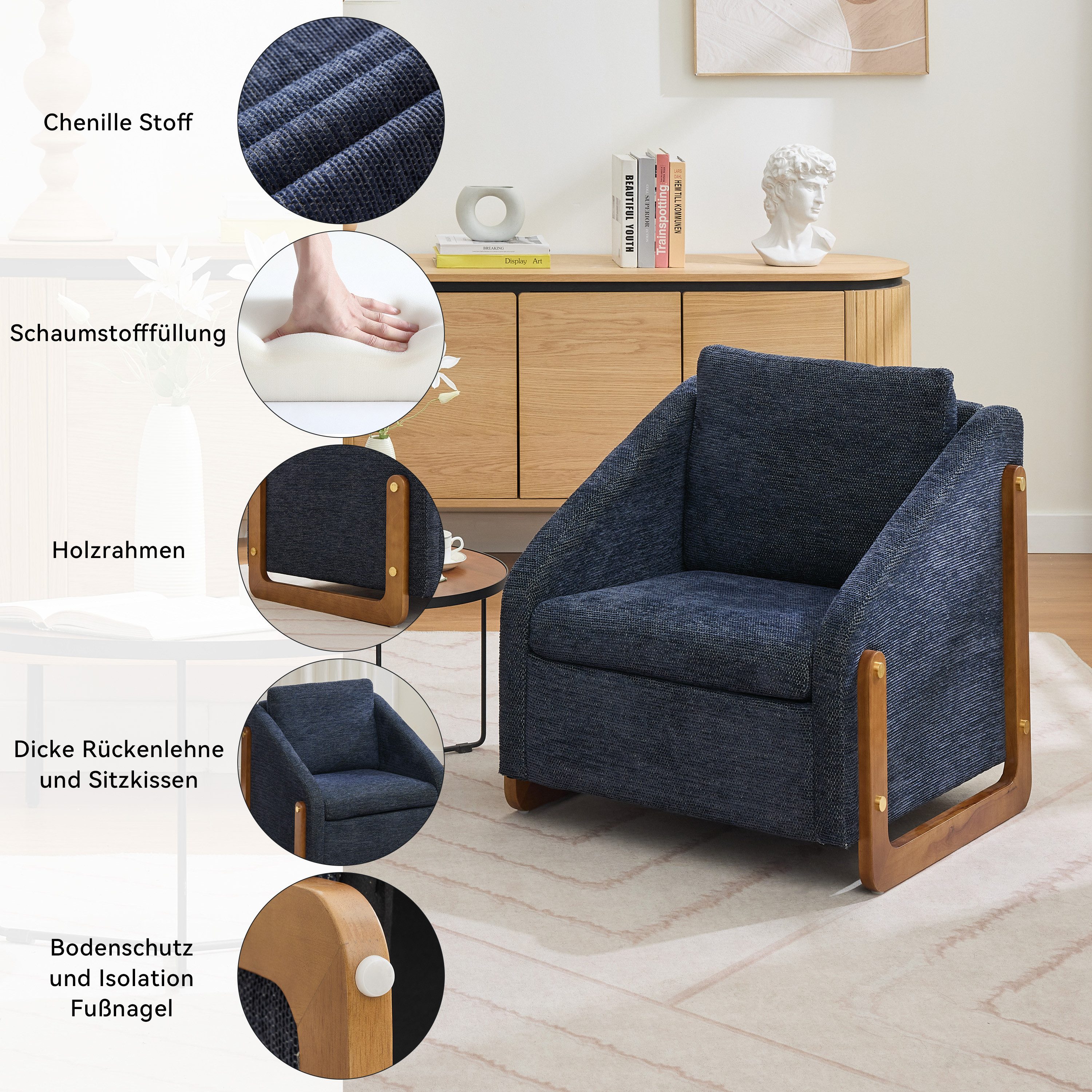 i@home Loungesessel Sessel, Akzentstuhl für Wohnzimmer, günstig online kaufen