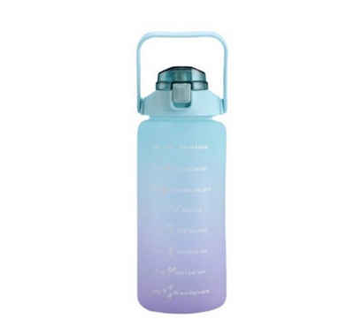 Botells Trinkflasche Wasserflasche 2 Liter Sport, Trink Motivation Skala, Tagesbedarf 2 L, geeignet für Camping, Reisen, Schule, Sport und Büro