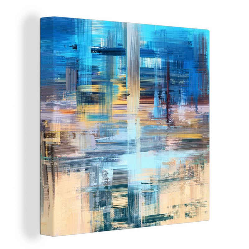 OneMillionCanvasses® Gemälde Ölfarbe - Abstrakt - Malerei, (1 St), Leinwand Bilder für Wohnzimmer Schlafzimmer